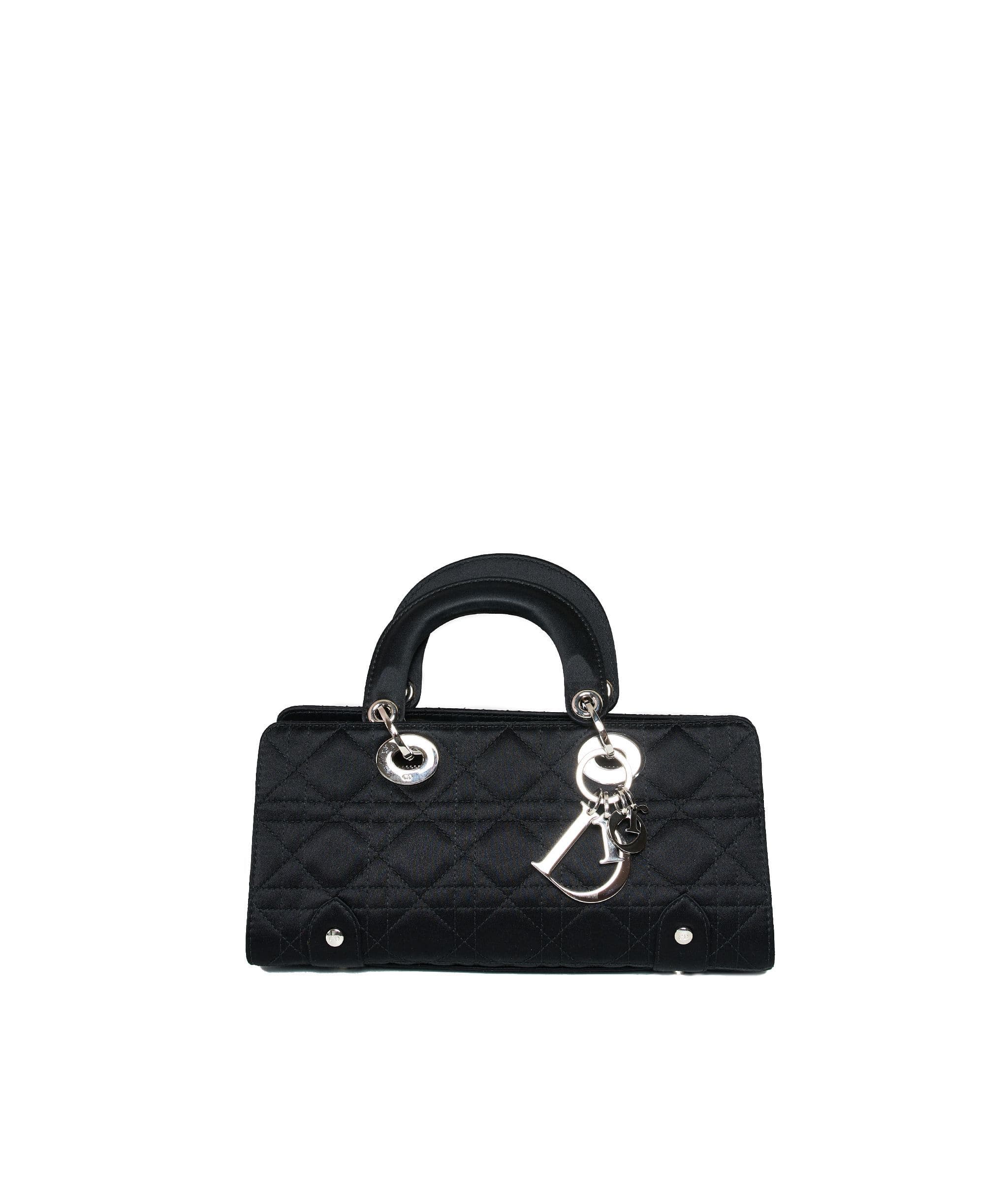 Christian Dior Christian Dior Black Cannage Top Handle Bag GHW  AGL1036