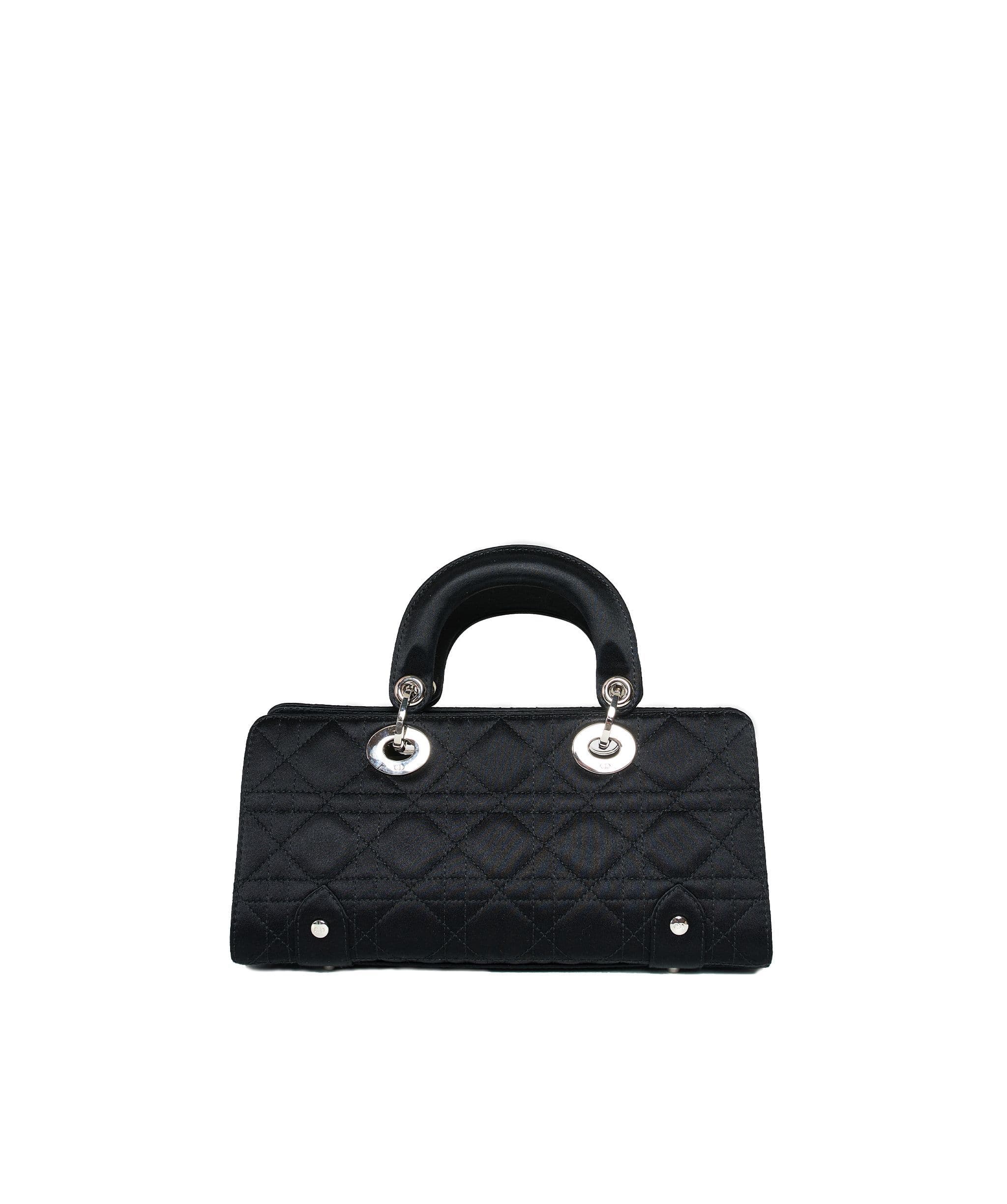 Christian Dior Christian Dior Black Cannage Top Handle Bag GHW  AGL1036