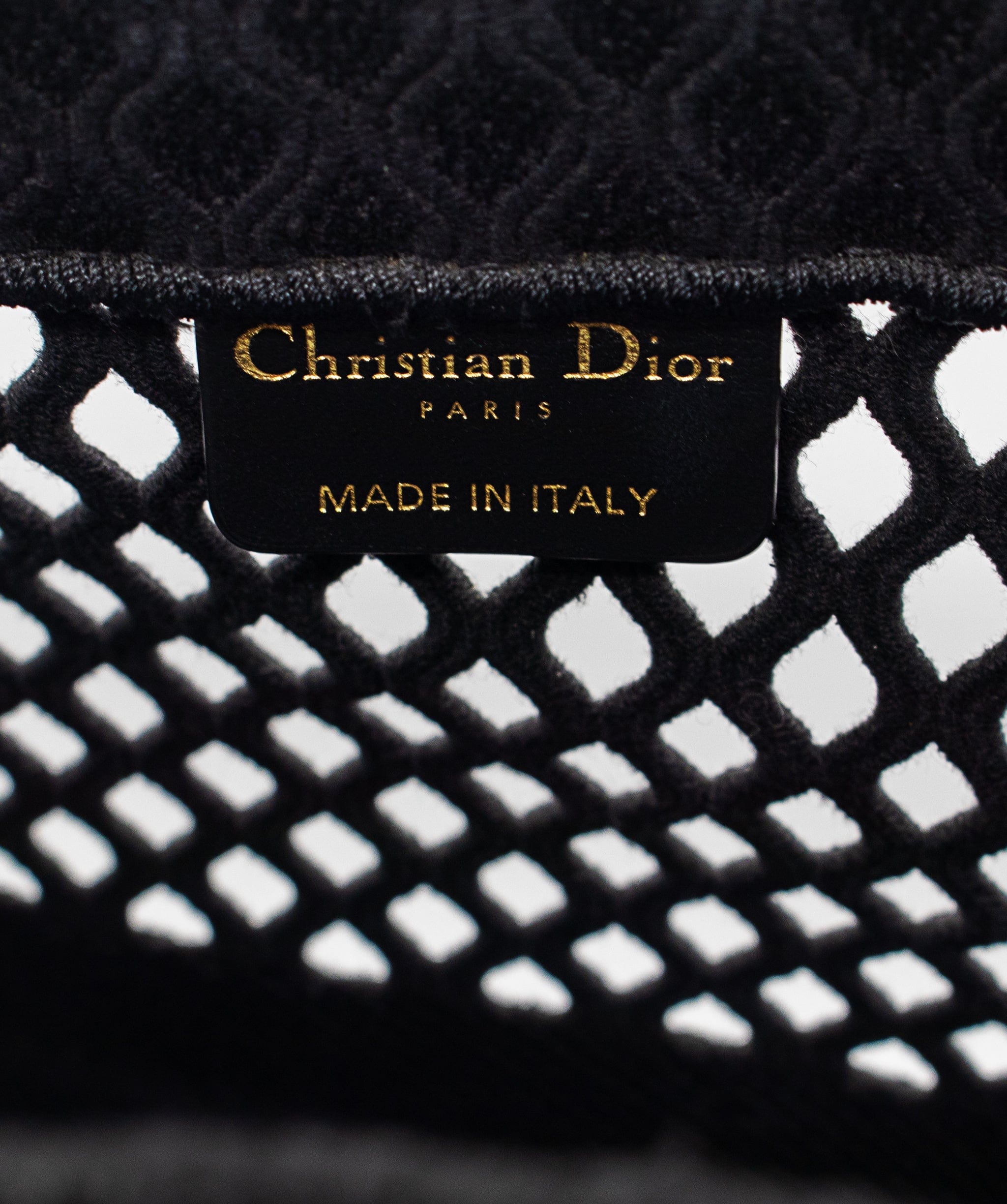 Christian Dior Christian Dior Black Canvas Book Tote Bag  - AGL1523