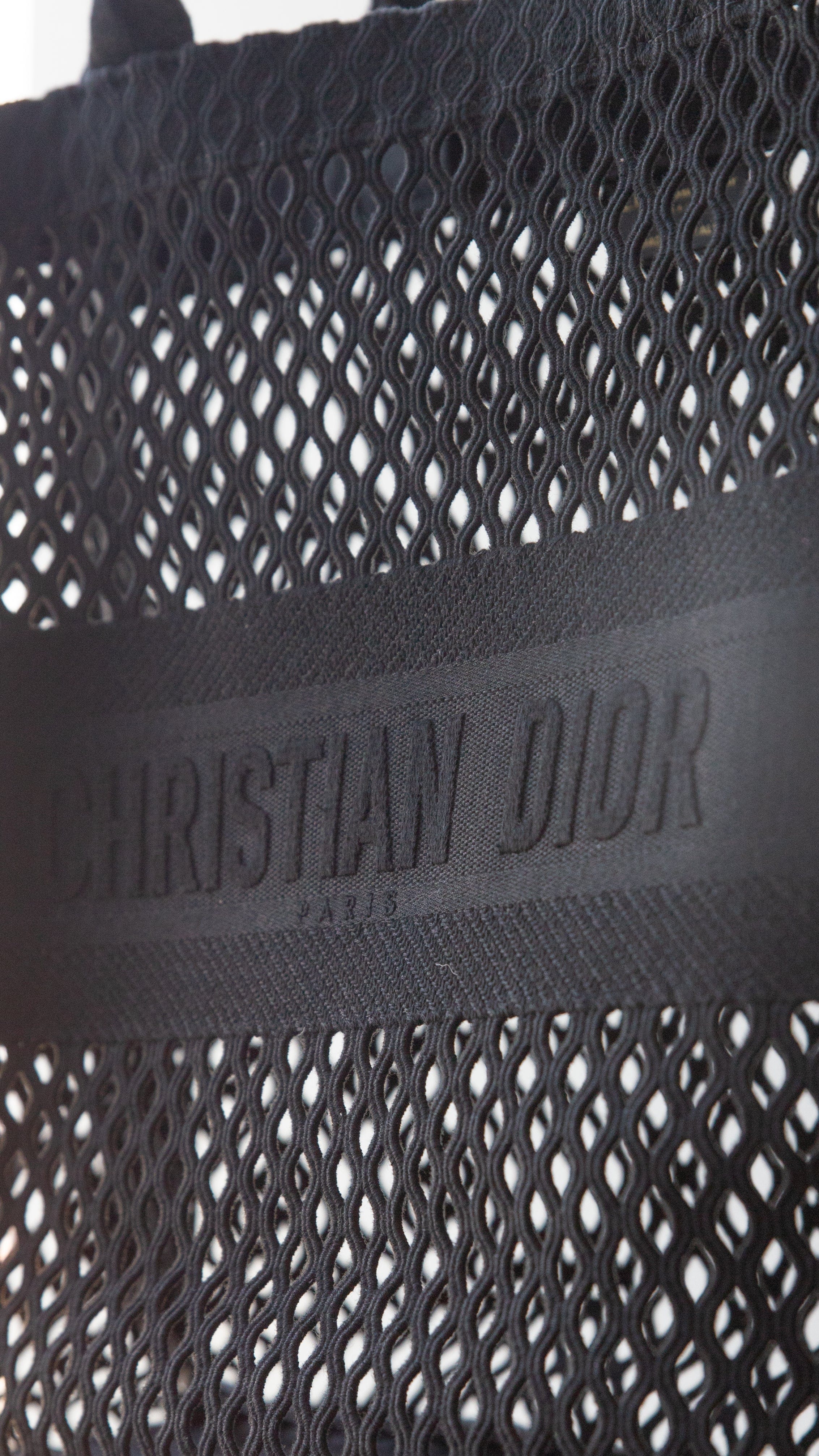 Christian Dior Christian Dior Black Canvas Book Tote Bag  - AGL1523