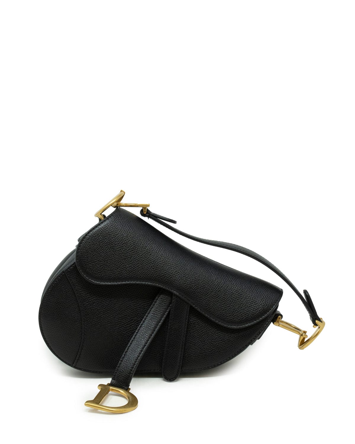 Christian Dior Christian Dior Black Leather Mini saddle Bag - AGL1908