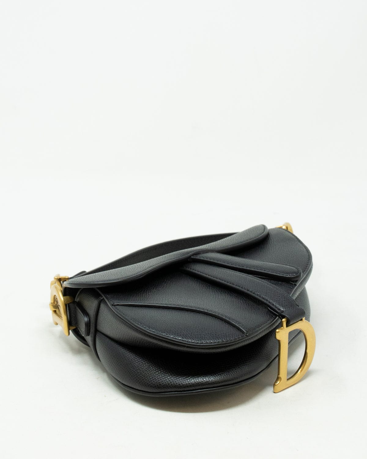 Christian Dior Christian Dior Black Leather Mini saddle Bag - AGL1908