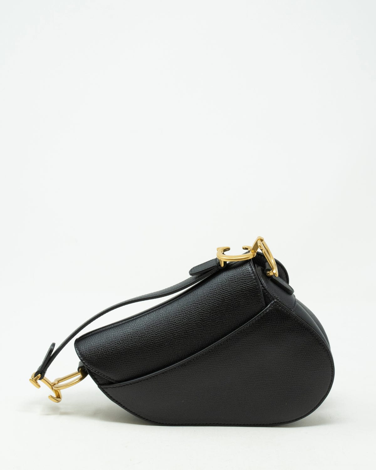 Christian Dior Christian Dior Black Leather Mini saddle Bag - AGL1908