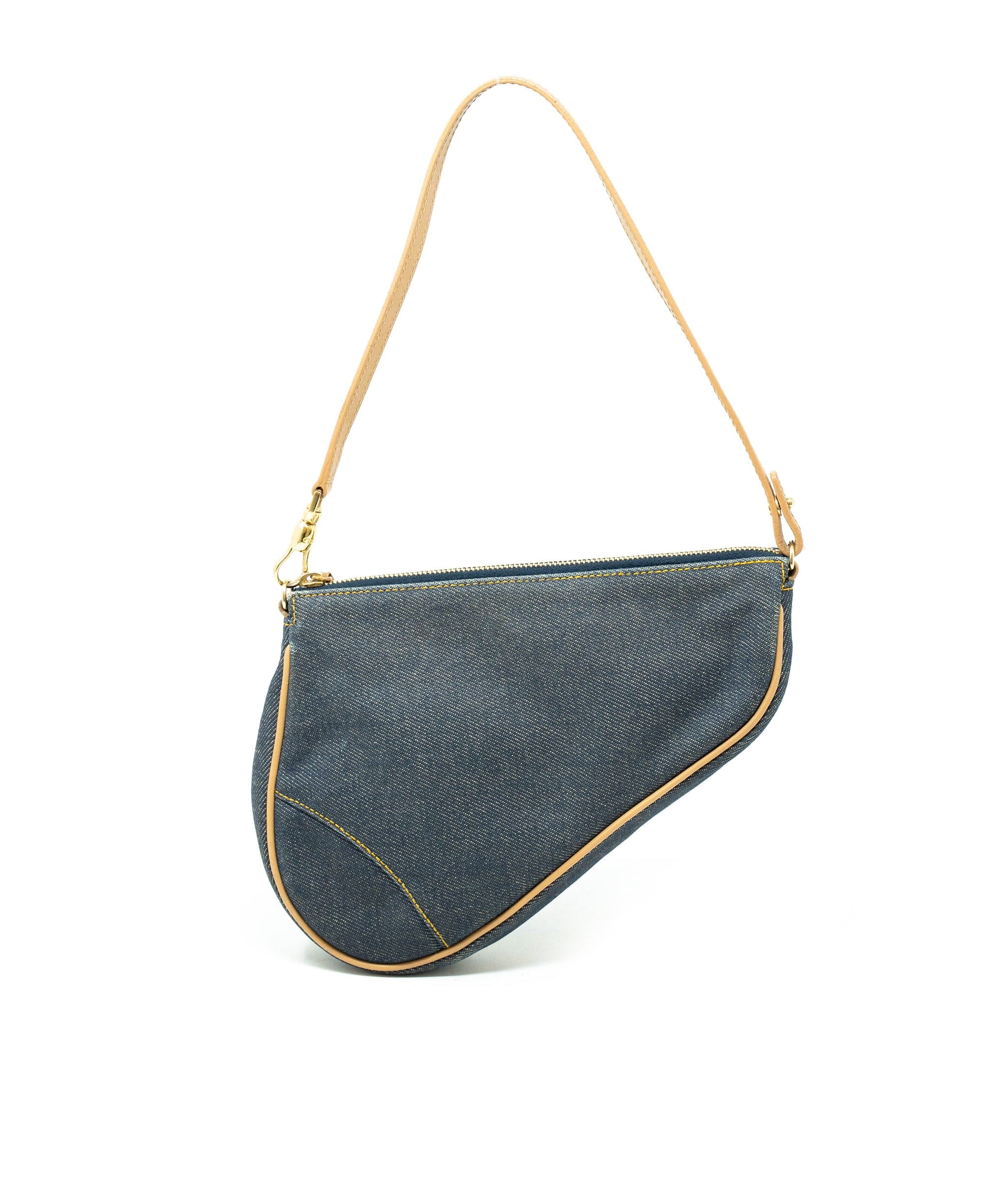 Christian Dior Christian Dior Blue Denim Saddle Pouch - AGL1685