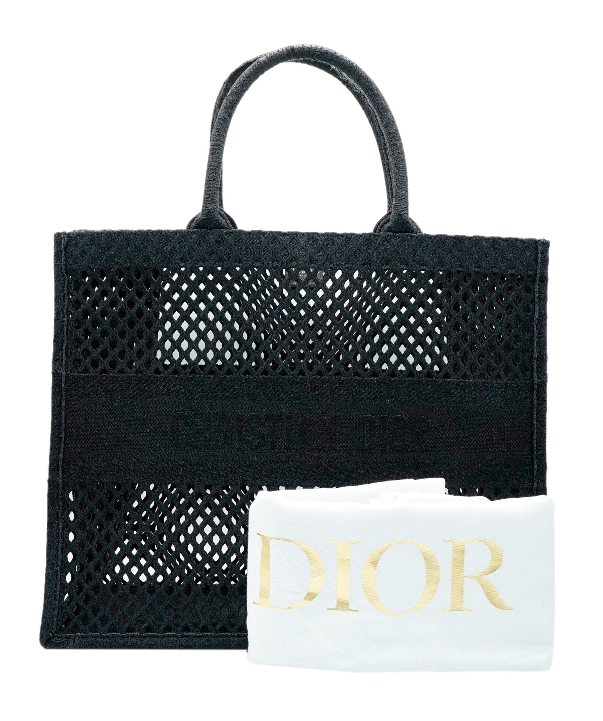 Christian Dior Christian Dior Book Tote Black Mesh ASL7033