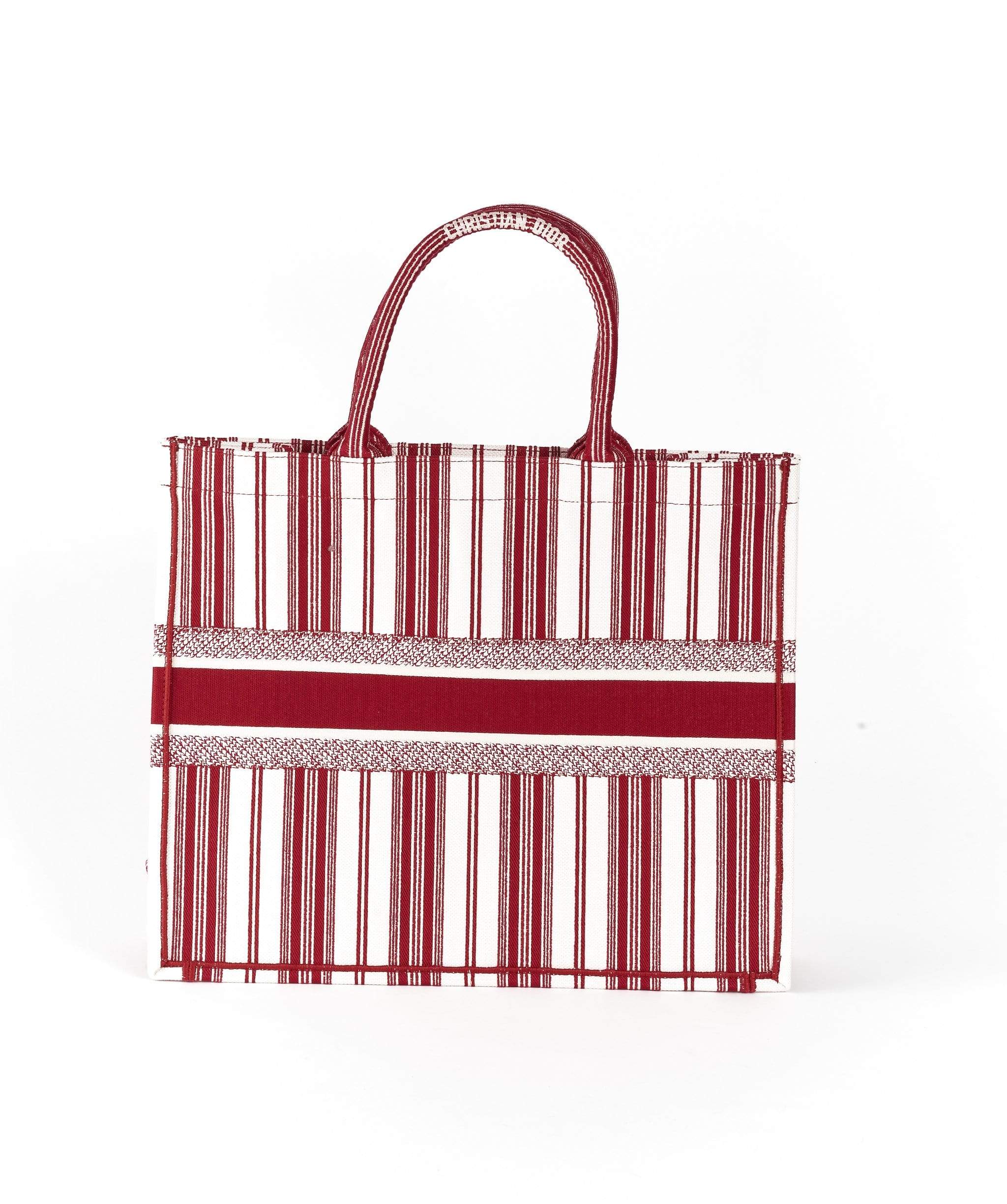 Christian Dior Christian Dior Book tote Red stripe