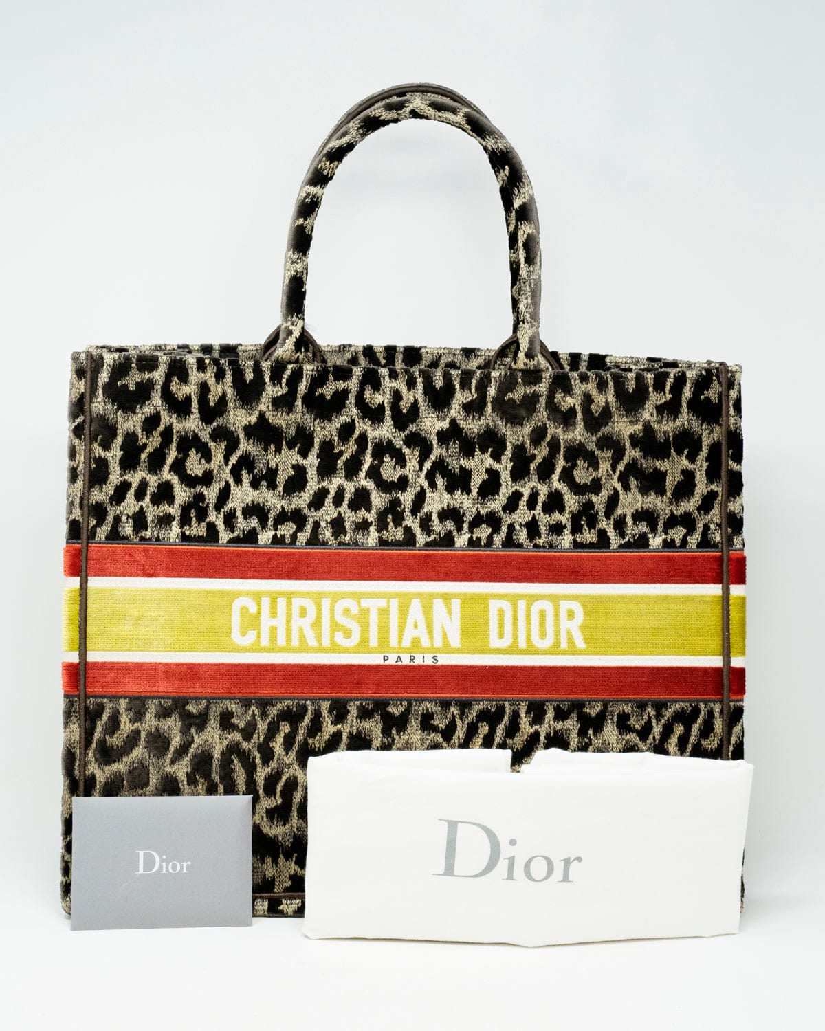 Christian Dior Christian Dior Large Leopard Print Book Tote - ASL2240