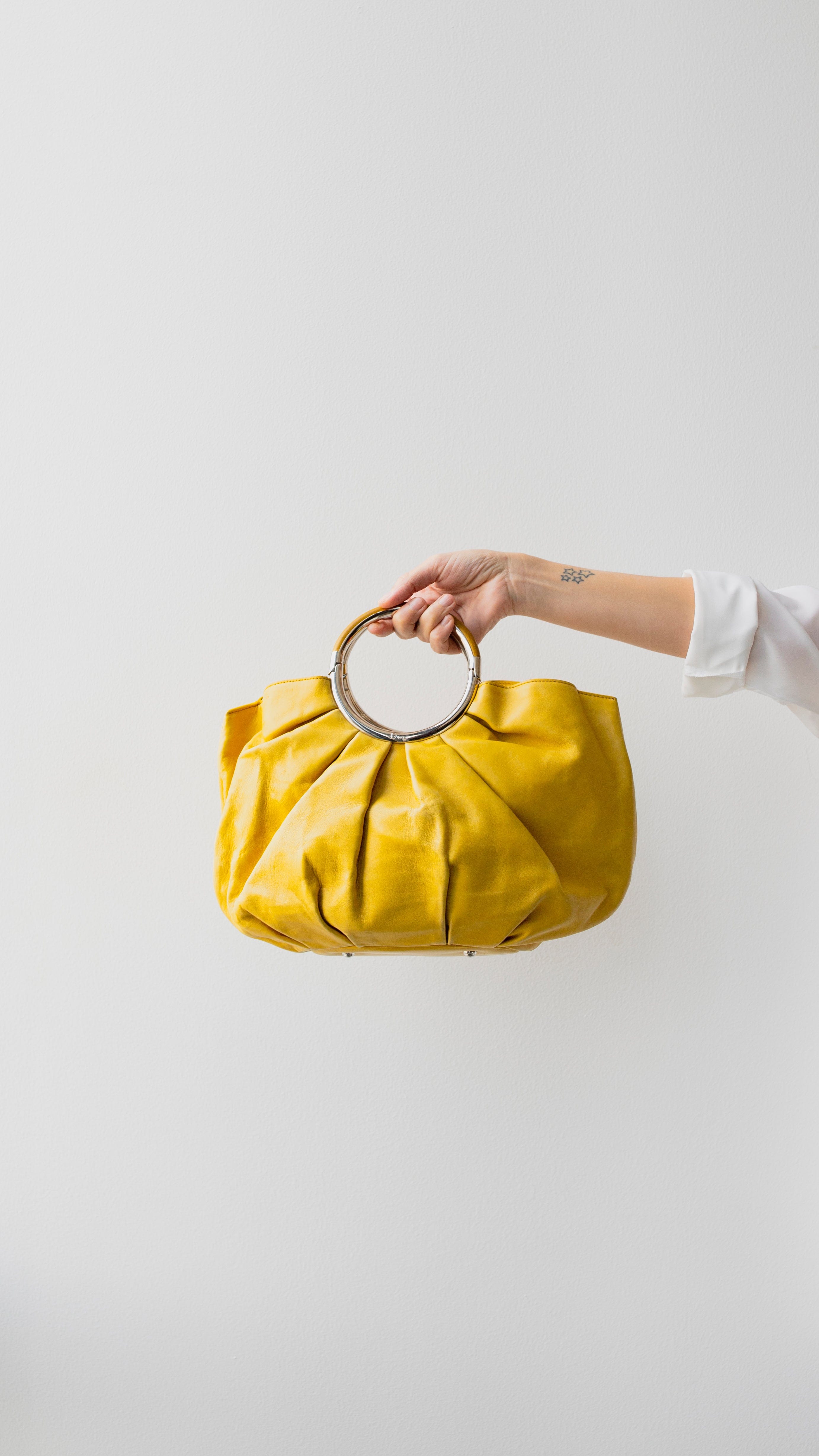 Christian Dior Christian Dior Yellow Bag RJL1737