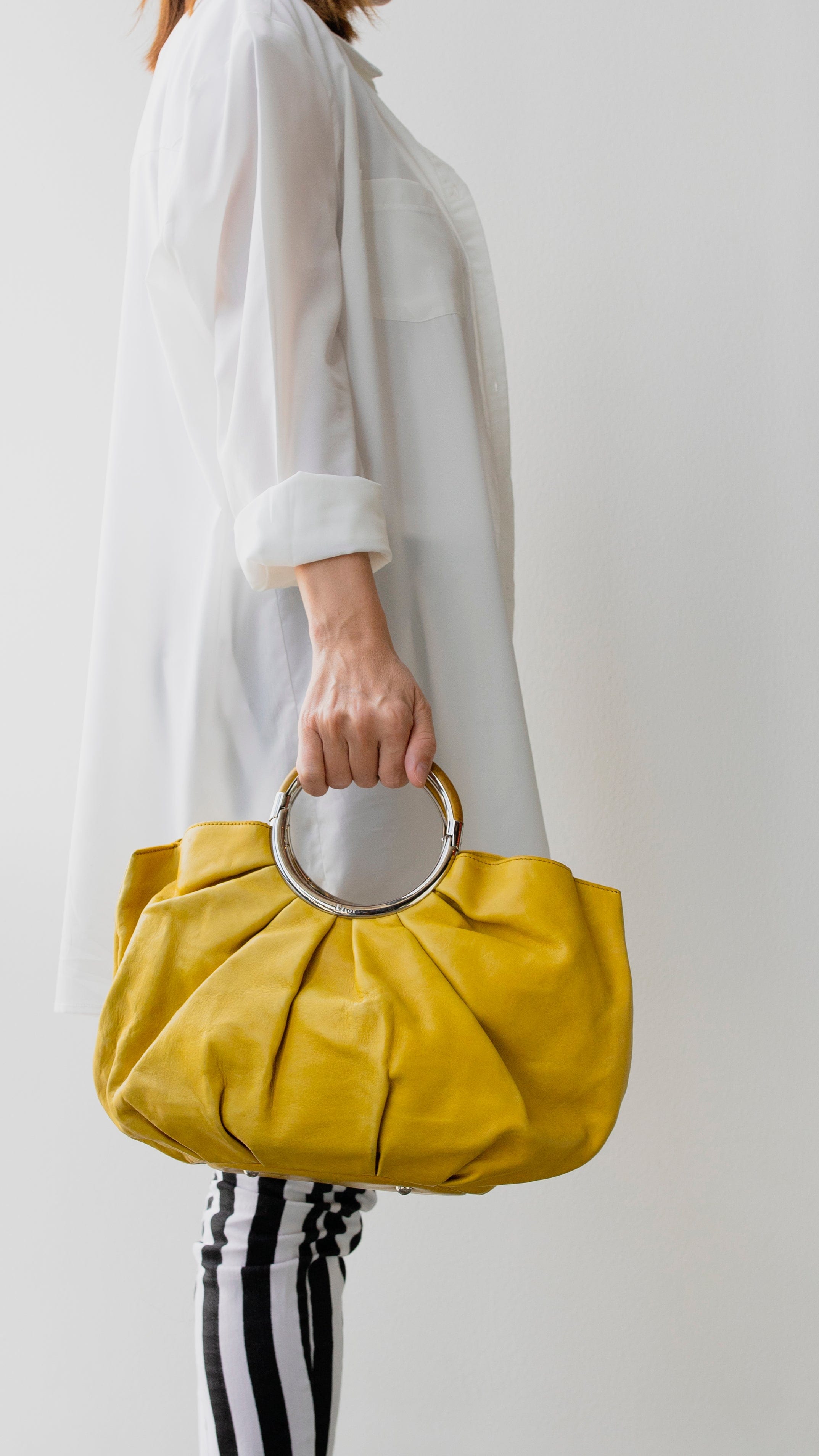 Christian Dior Christian Dior Yellow Bag RJL1737