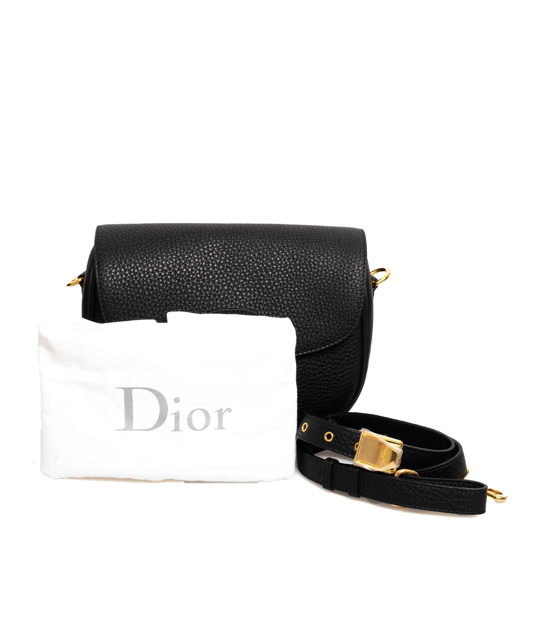 Christian Dior Dior Bobby Grained Black Bag - AWL1786