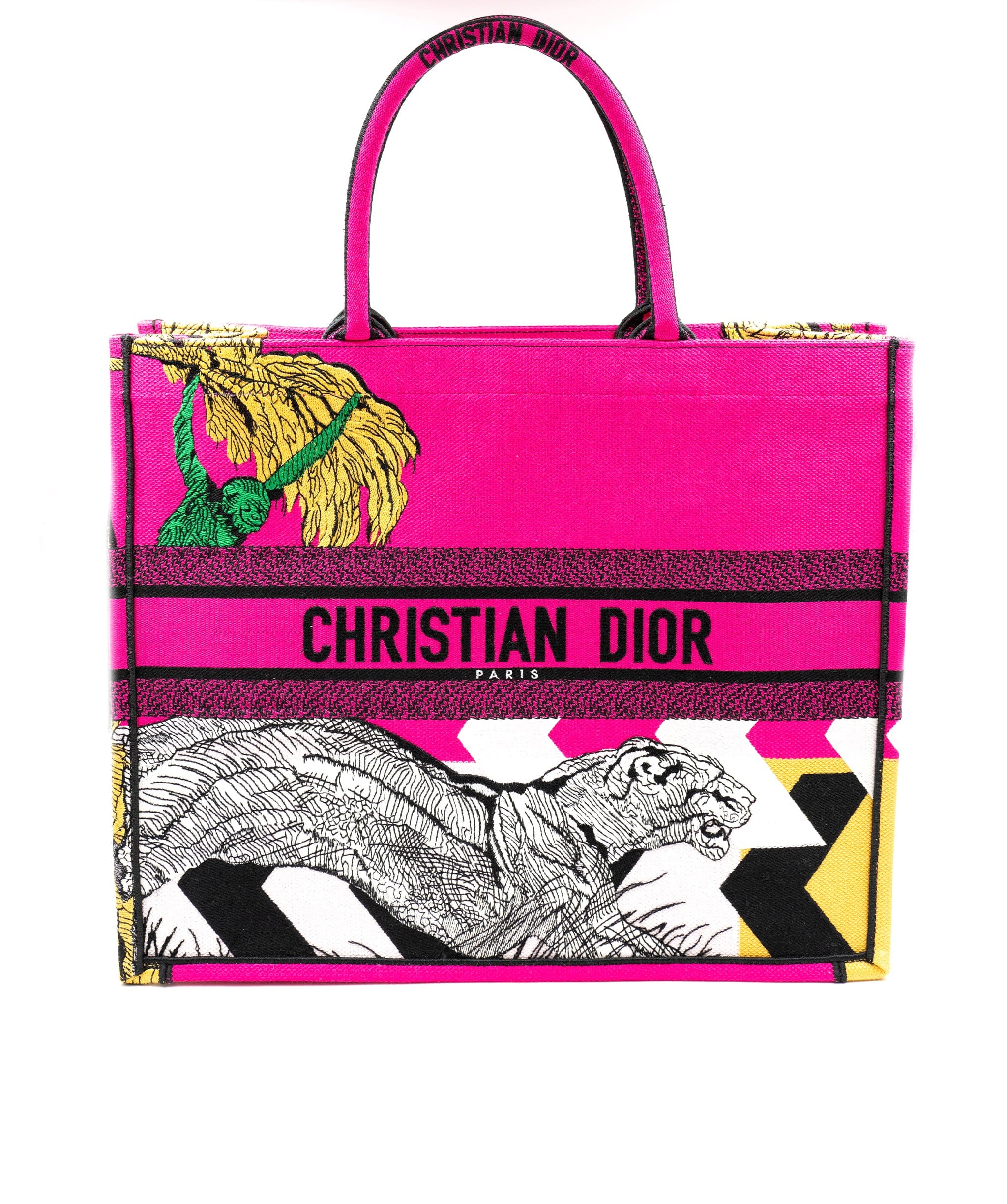 Christian Dior Dior Book tote, Fushia with animals ASL4007