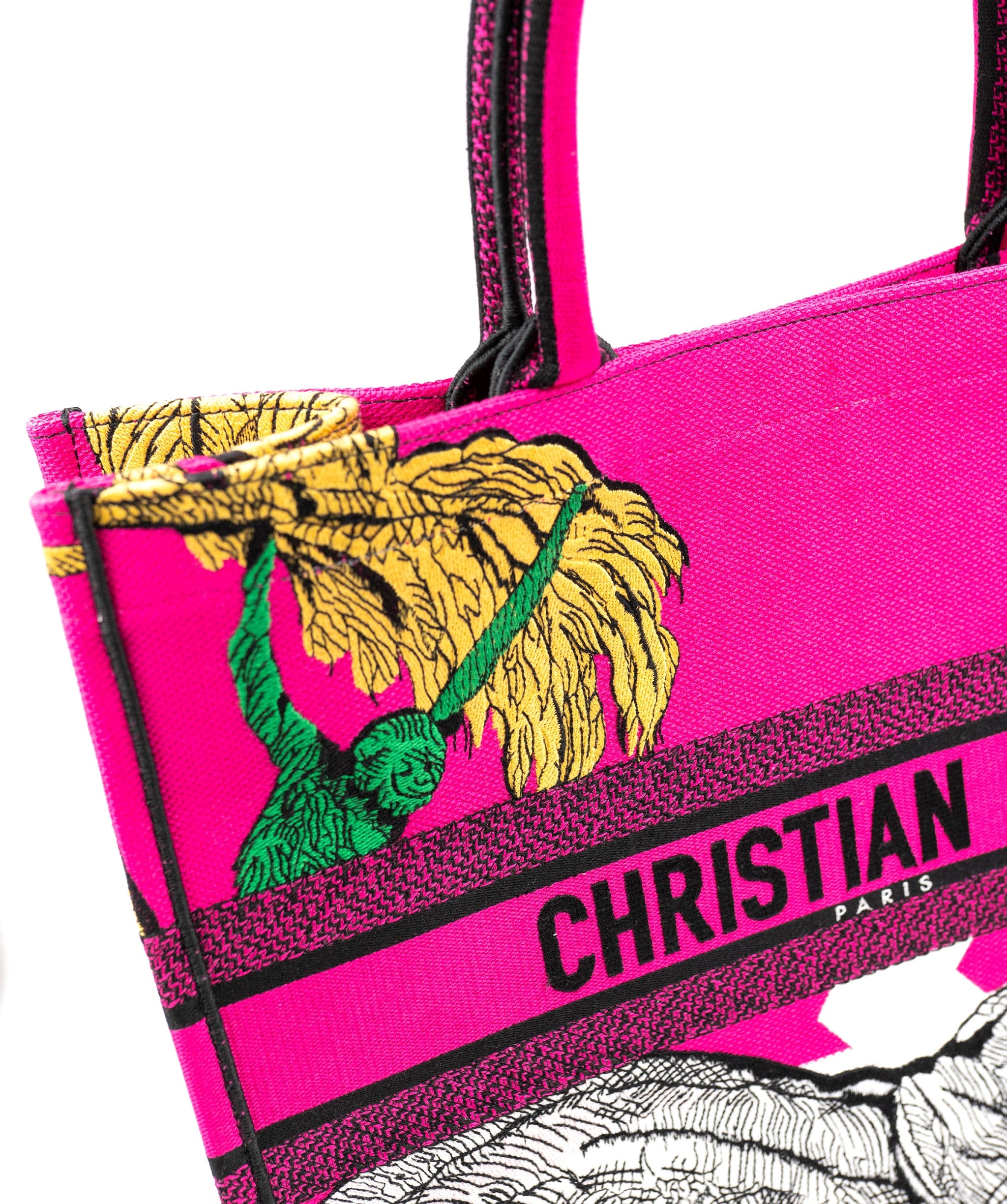 Christian Dior Dior Book tote, Fushia with animals ASL4007