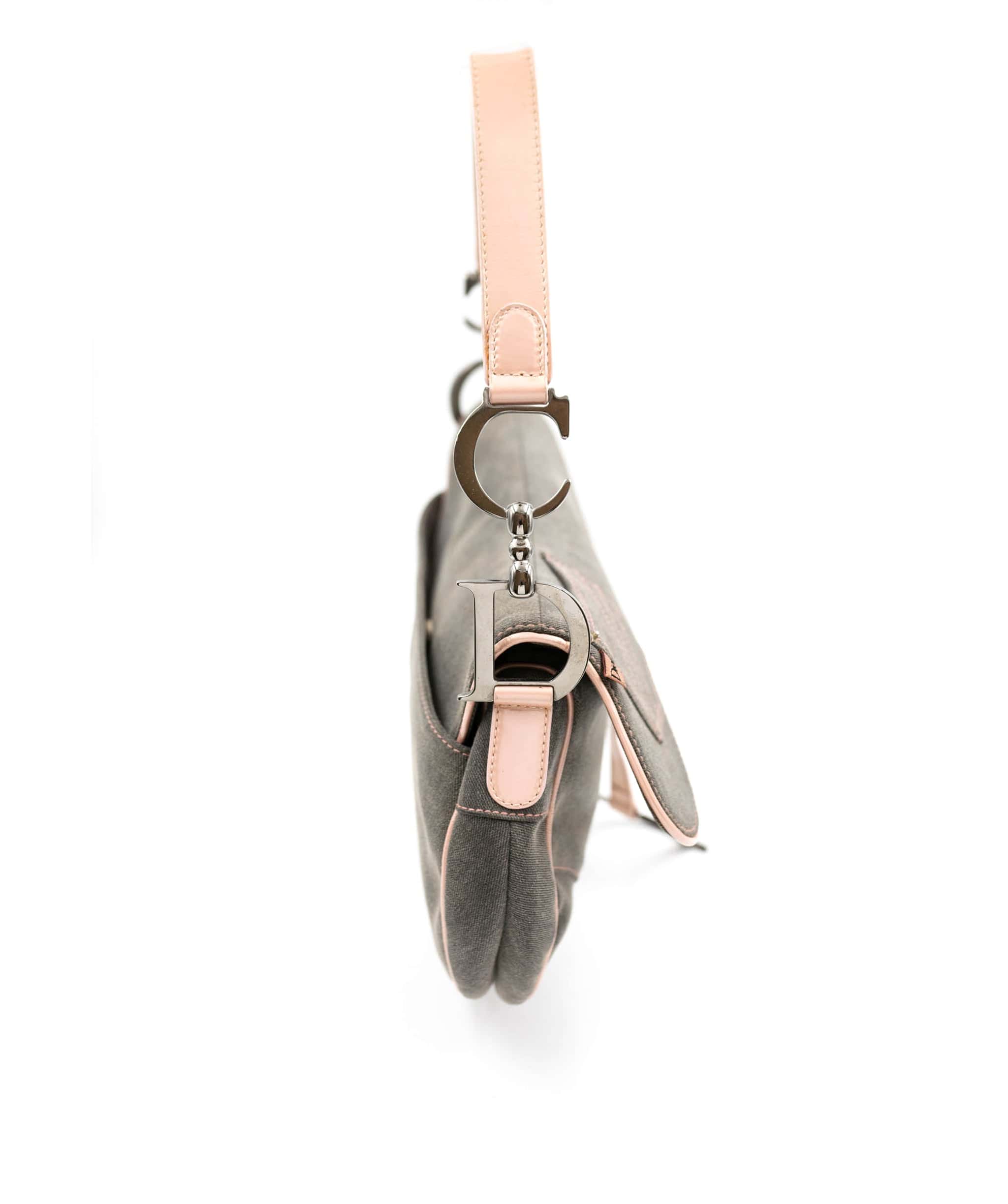 Christian Dior Dior grey pink lady saddle ASL4397