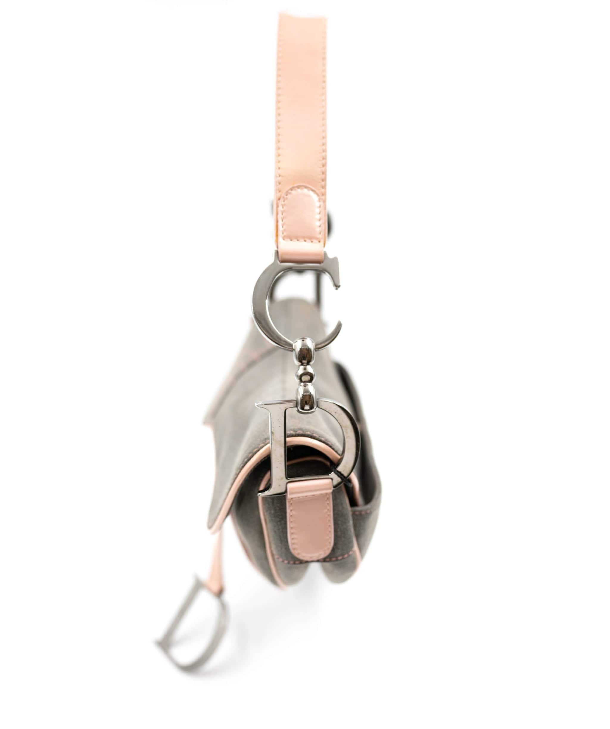 Christian Dior Dior grey pink lady saddle ASL4397