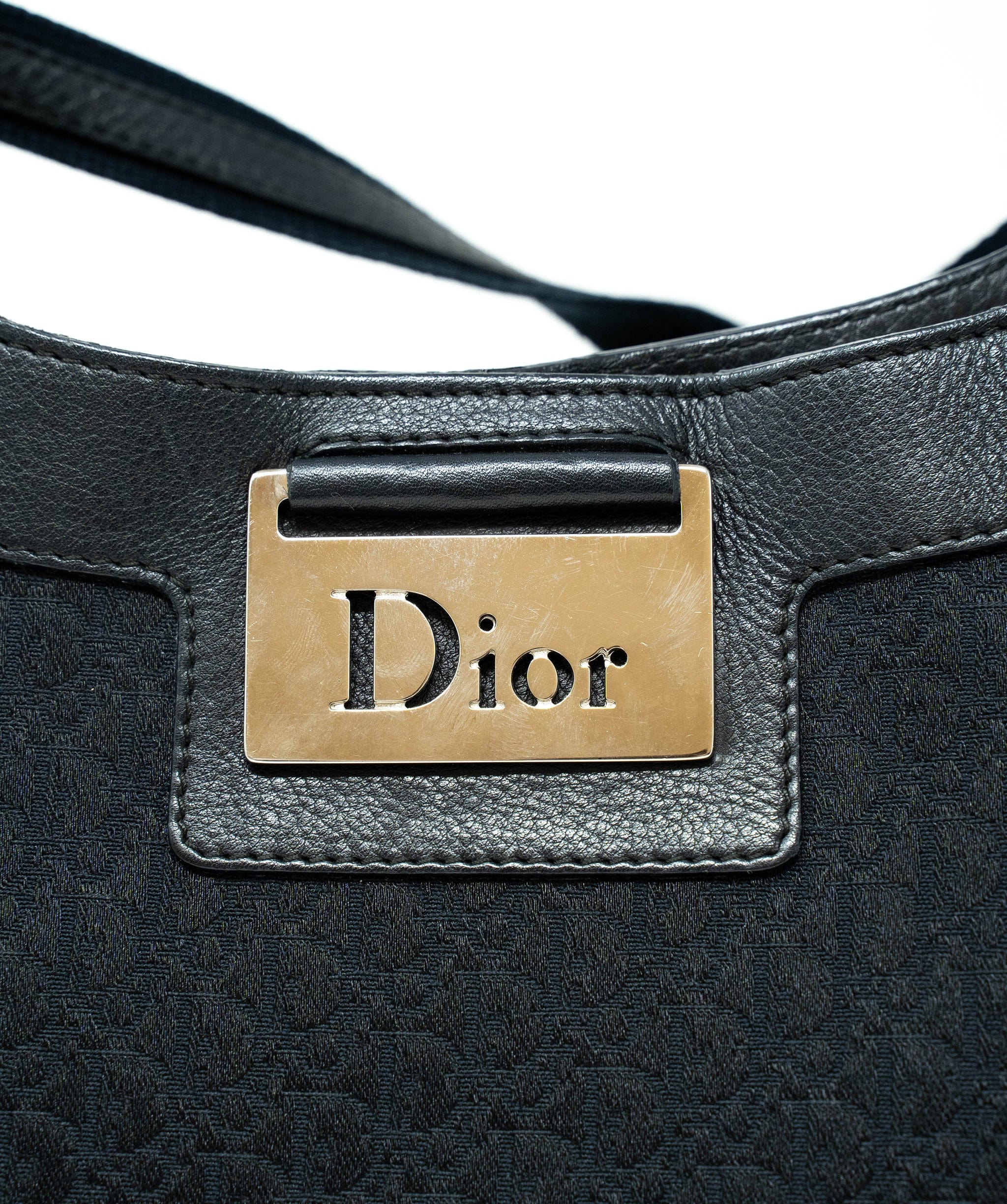 Christian Dior Dior Monogram Shoulder Bag Black ASL3660