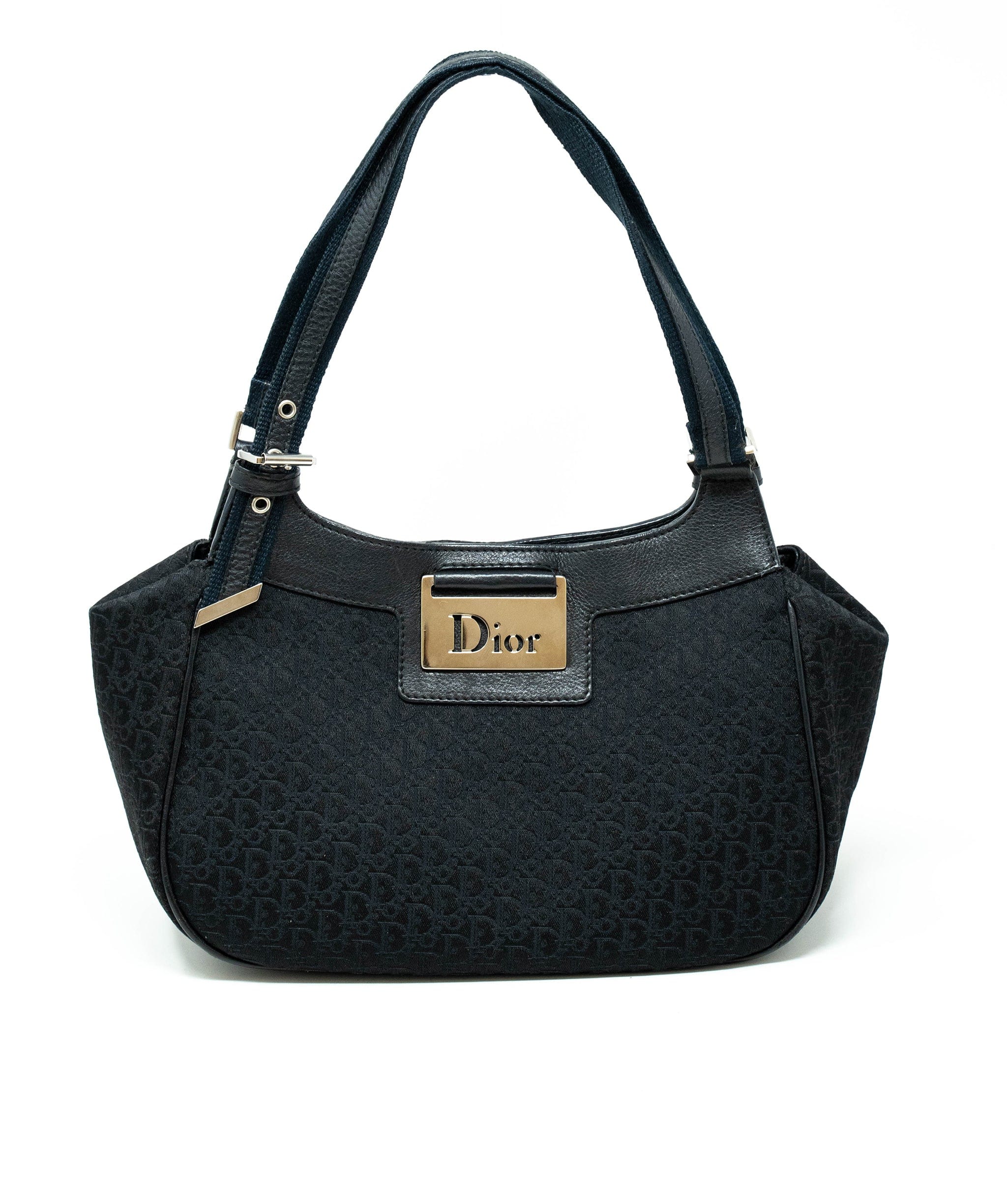 Christian Dior Dior Monogram Shoulder Bag Black ASL3660