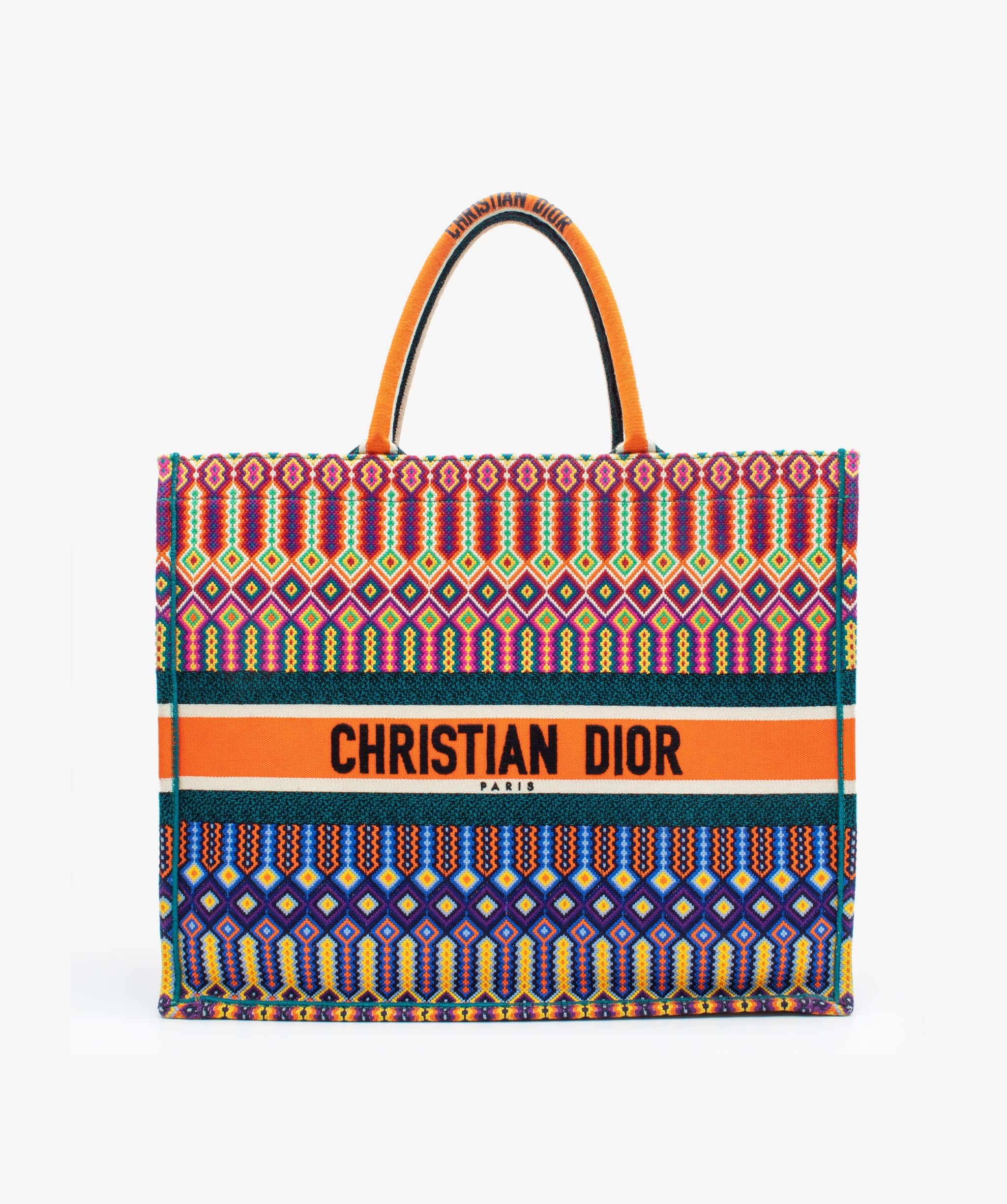 Christian Dior Dior Multicolour Canvas Book Tote RJC1212