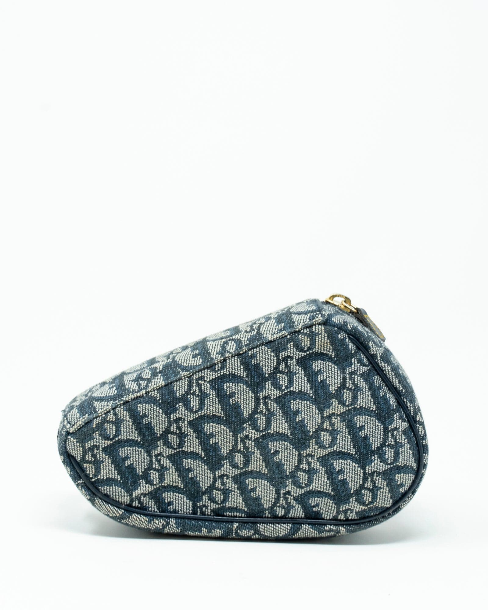 Christian Dior Dior Navy Canvas Oblique Pouch GHW  - AGL2083