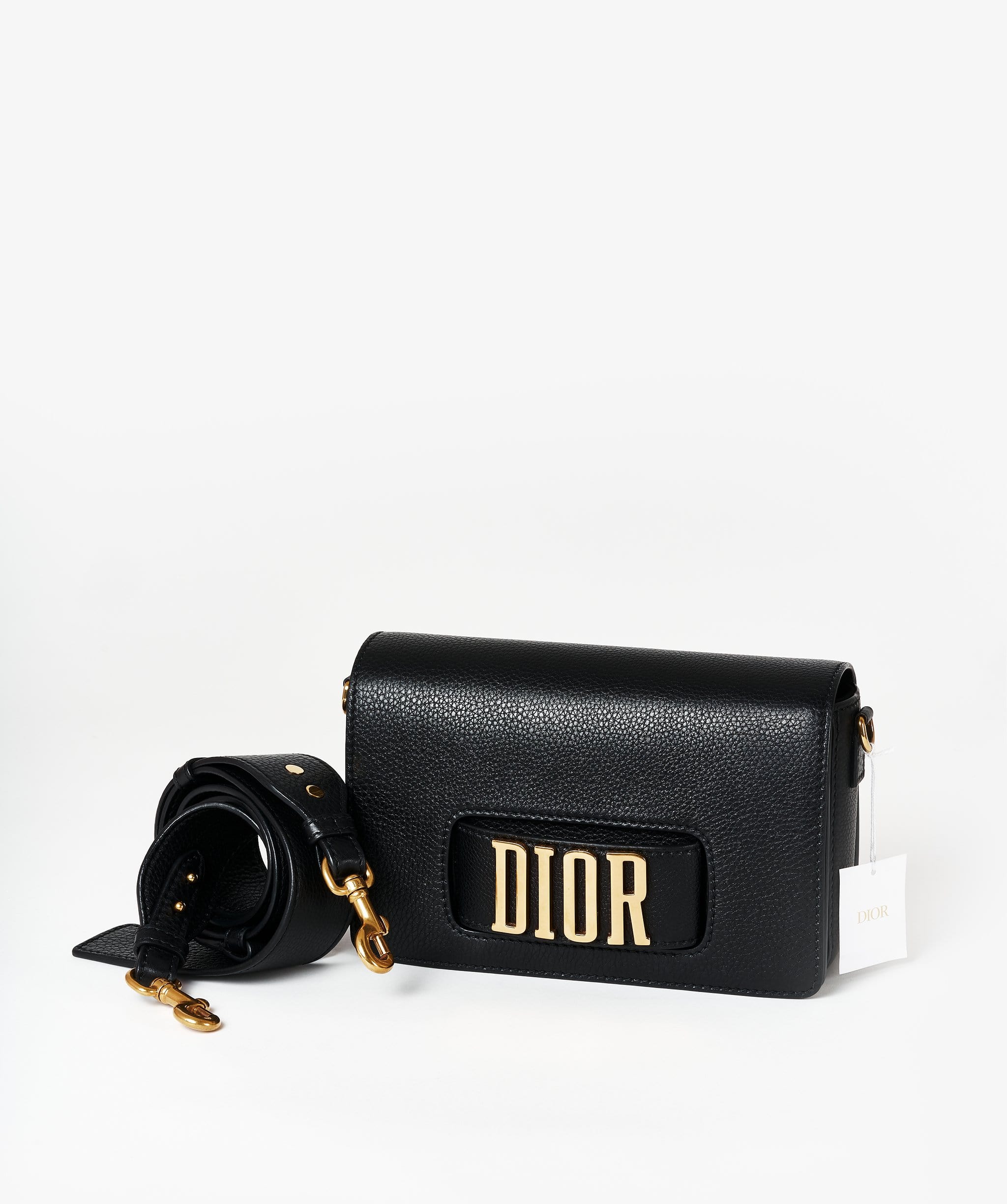 Christian Dior Dior(R)evolution Black Leather Crossbody & Clutch Bag