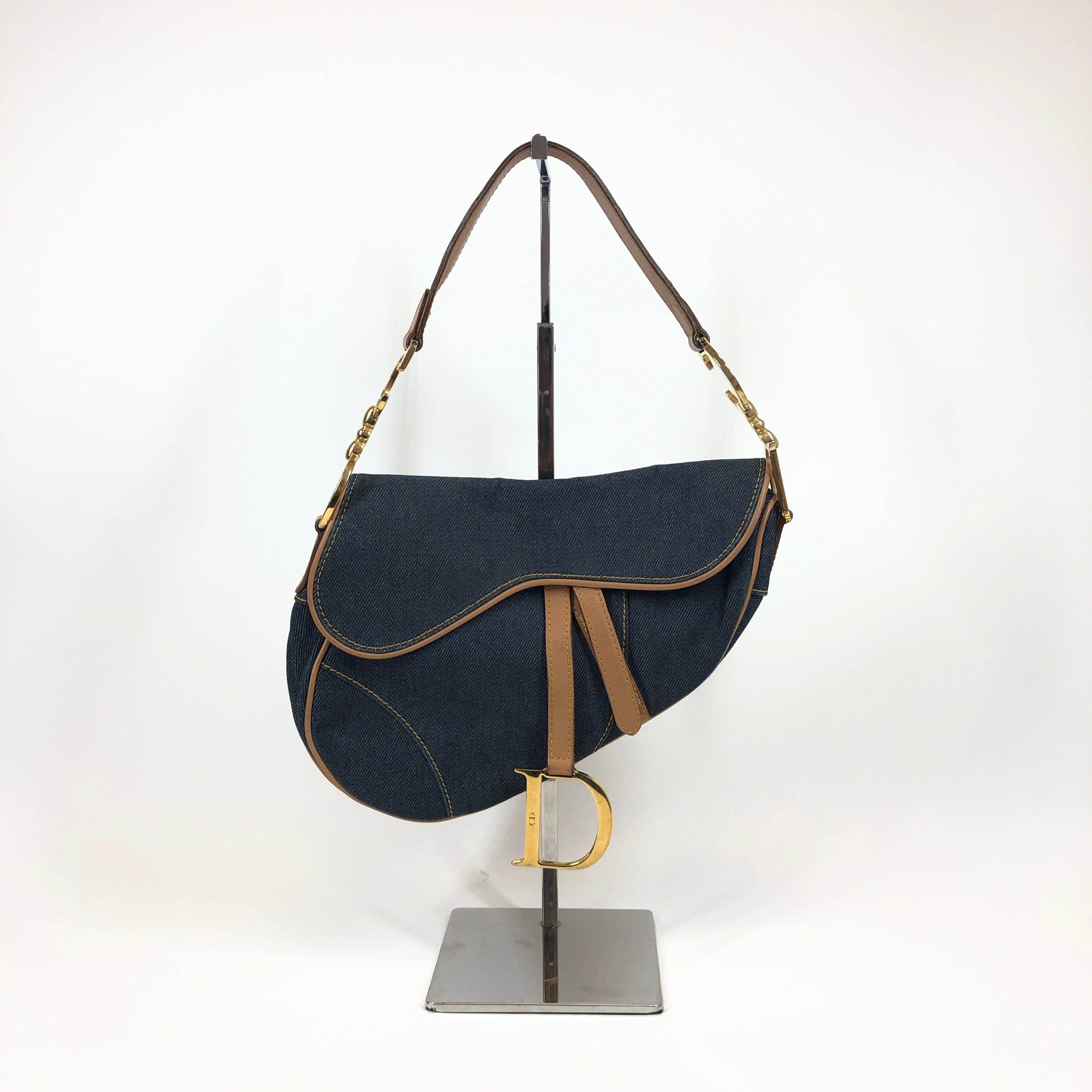 Christian Dior Dior Saddle Bag Denim PXL1101