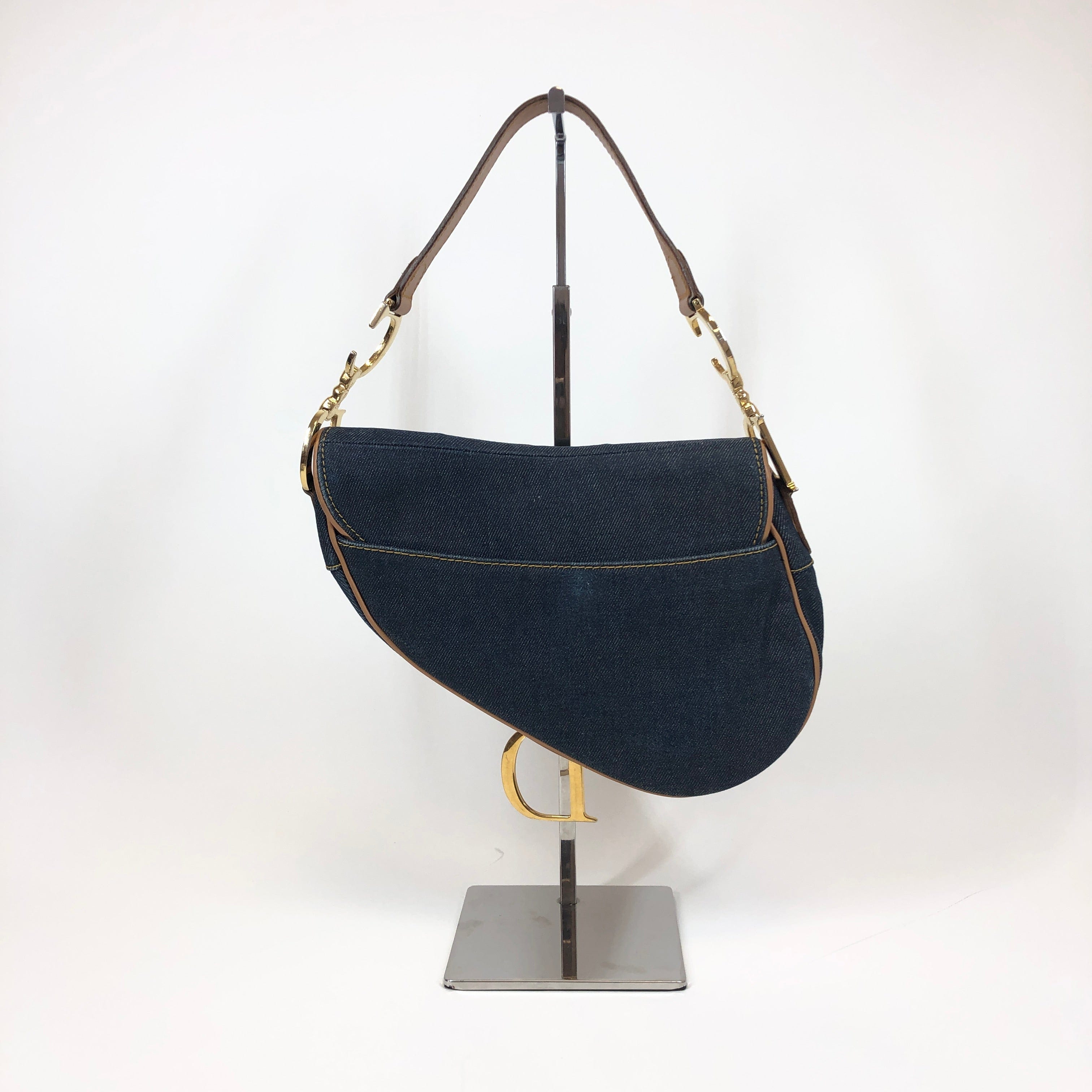 Christian Dior Dior Saddle Bag Denim PXL1101