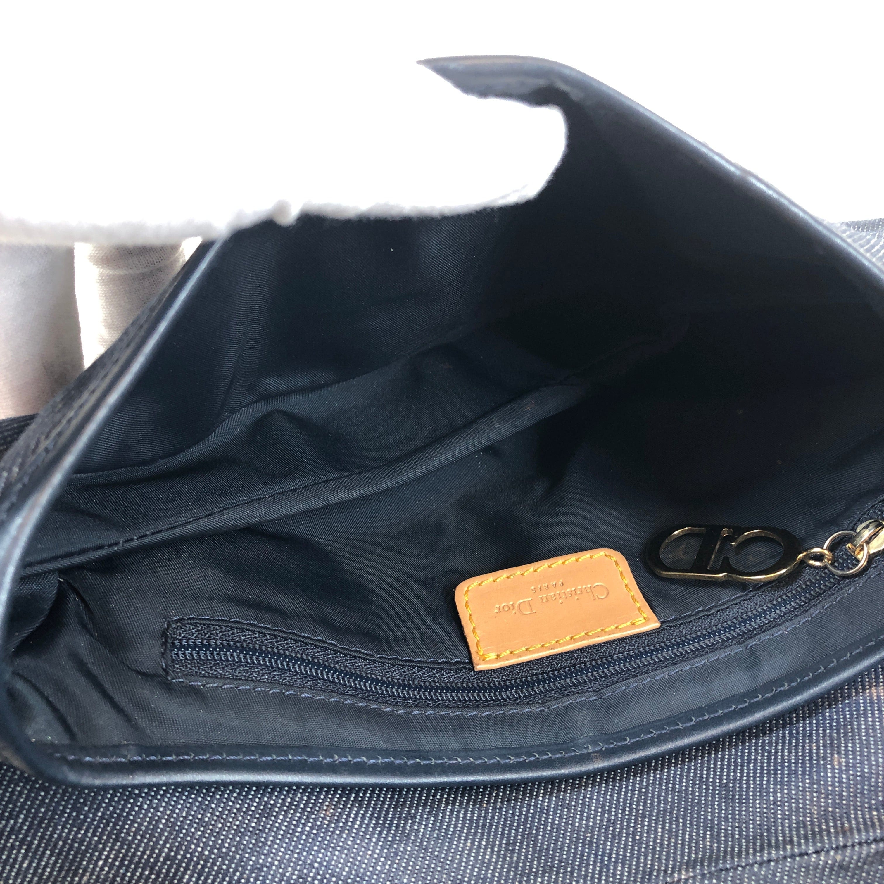 Christian Dior Dior Saddle Bag Denim PXL1101