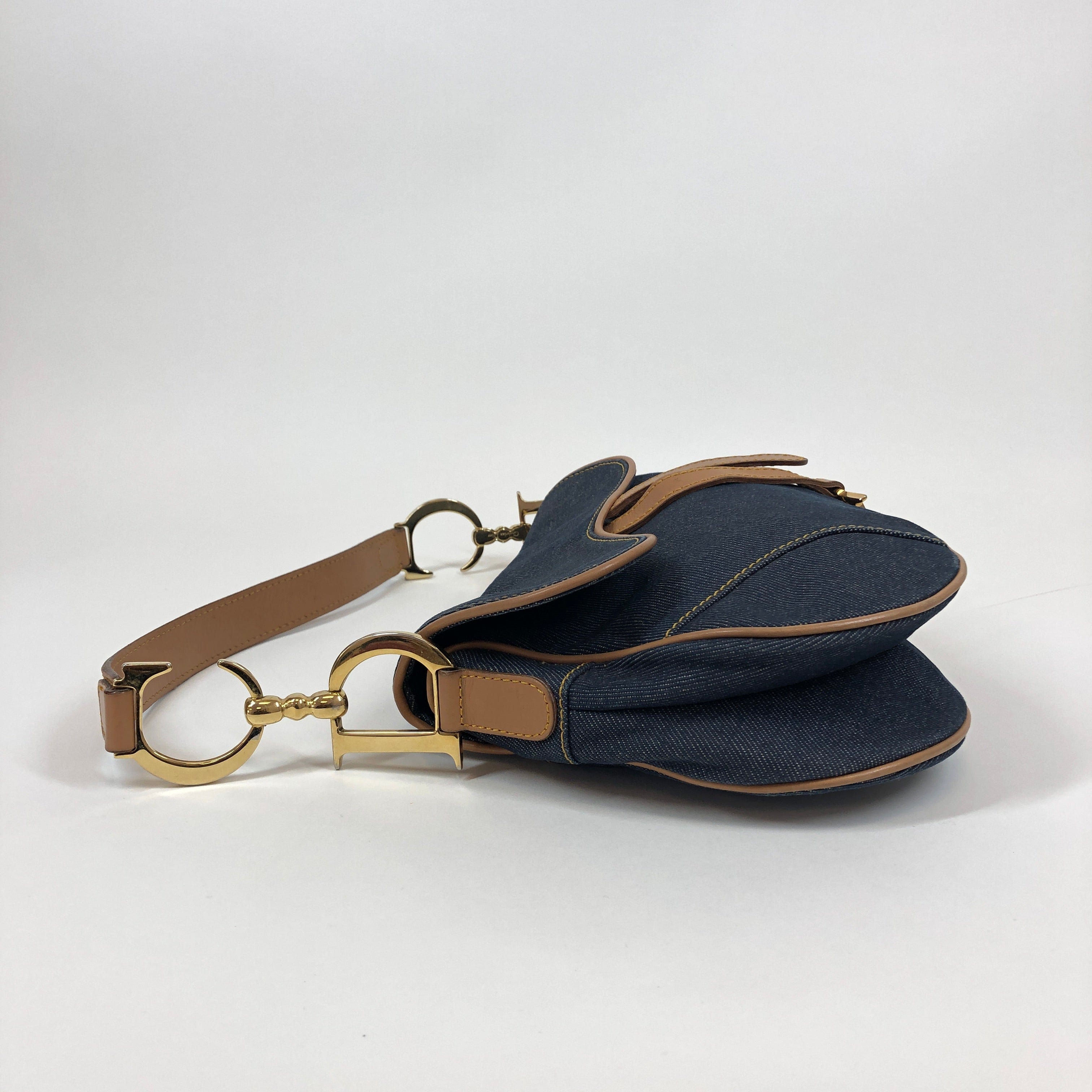 Christian Dior Dior Saddle Bag Denim PXL1101