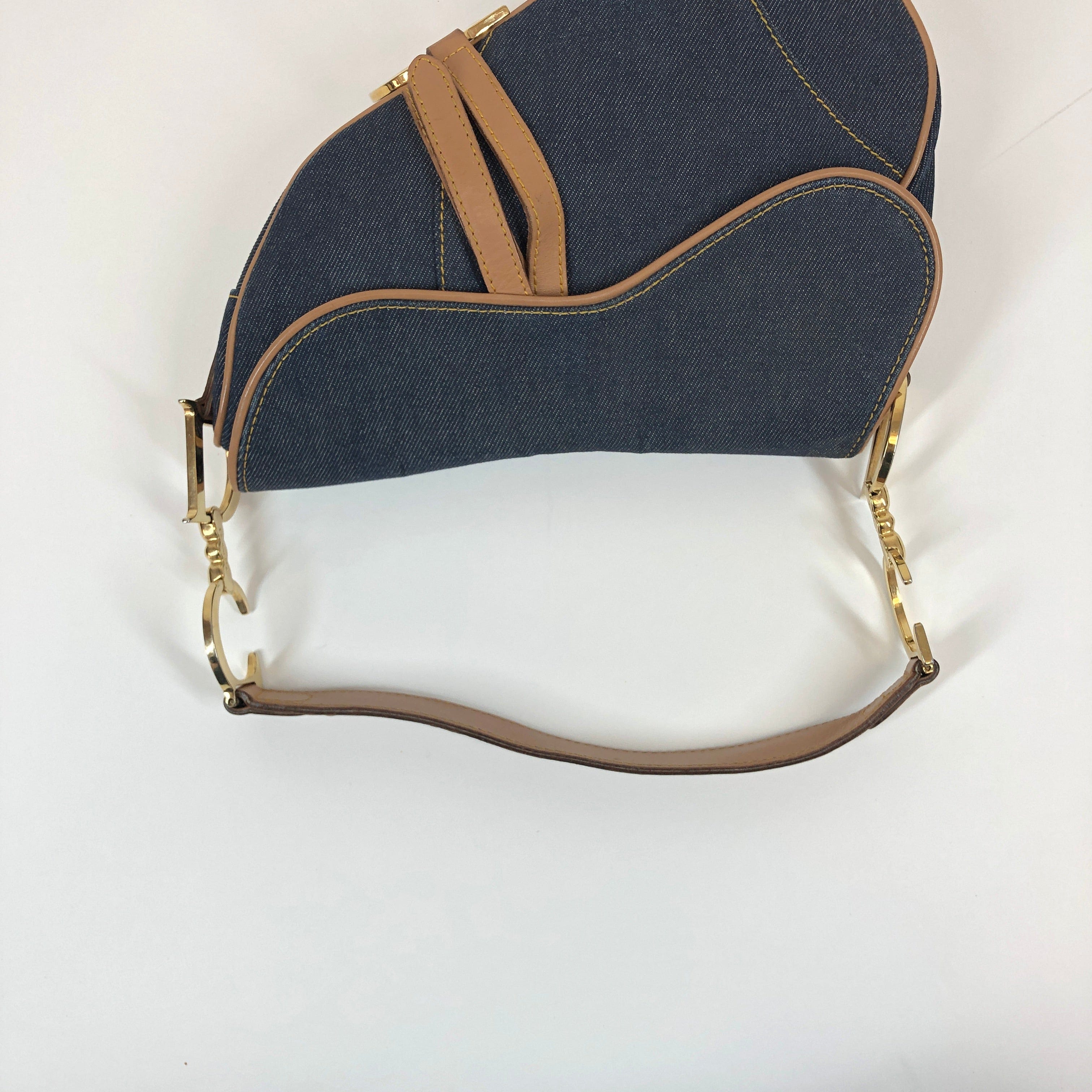 Christian Dior Dior Saddle Bag Denim PXL1101