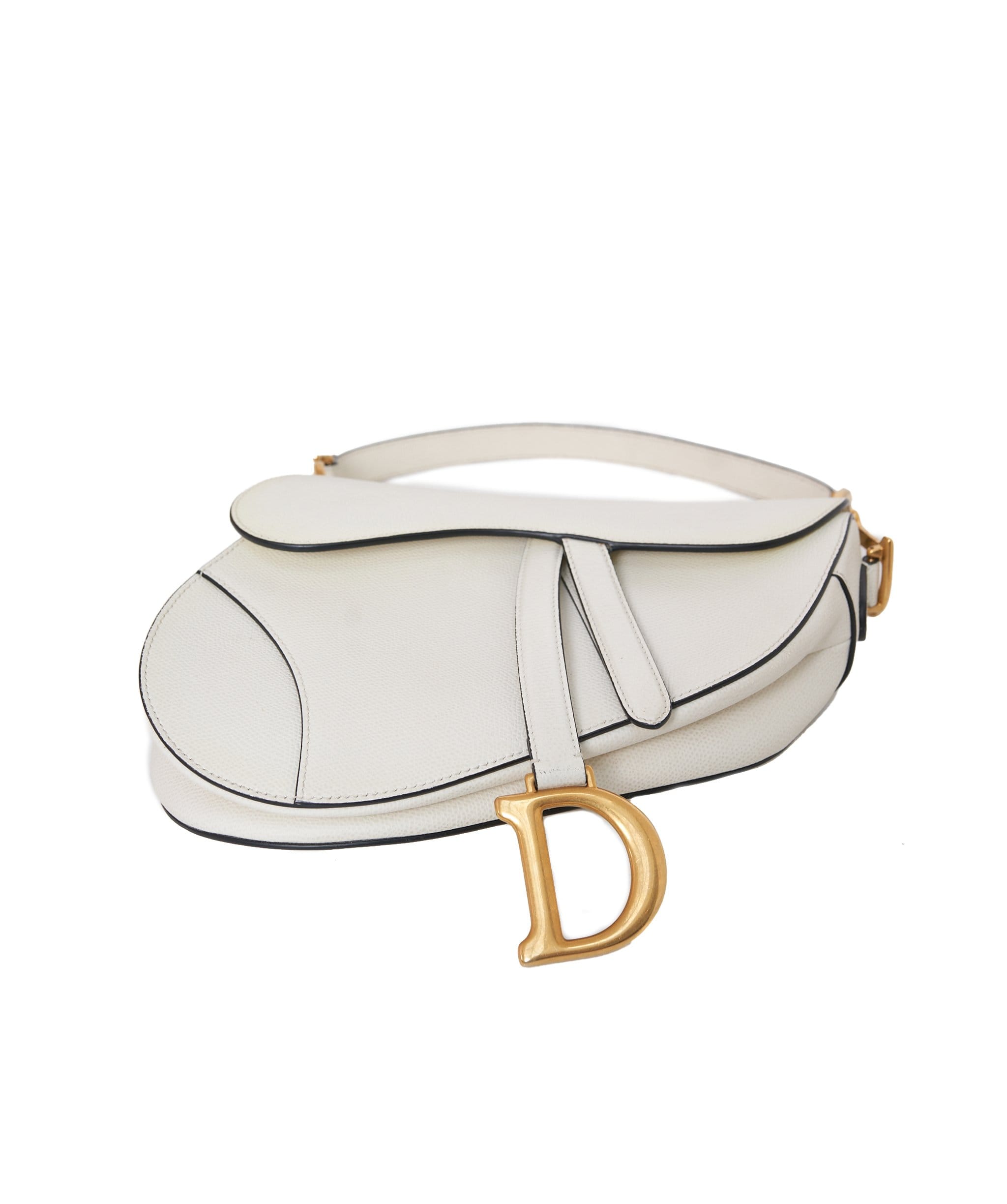 Christian Dior Dior Saddle White Calfskin Leather Bag AWL1332