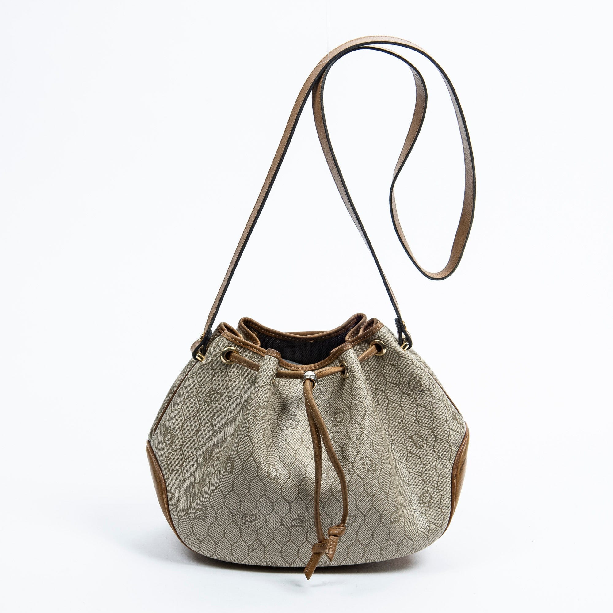 Christian Dior Dior Small Drawstring Bucket Beige/Tan Bag - AWL2331