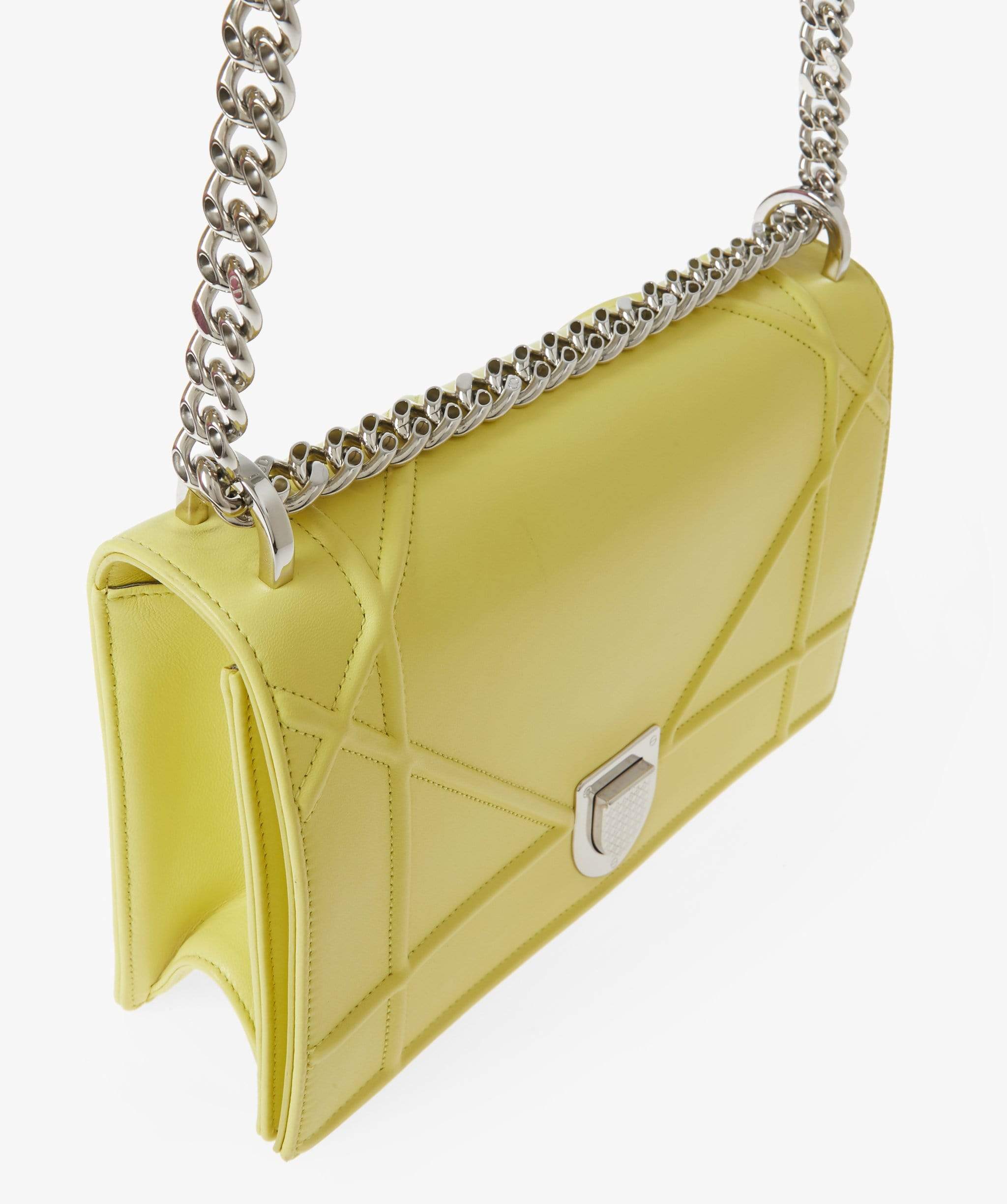 Christian Dior Diorama Yellow smooth calfskin