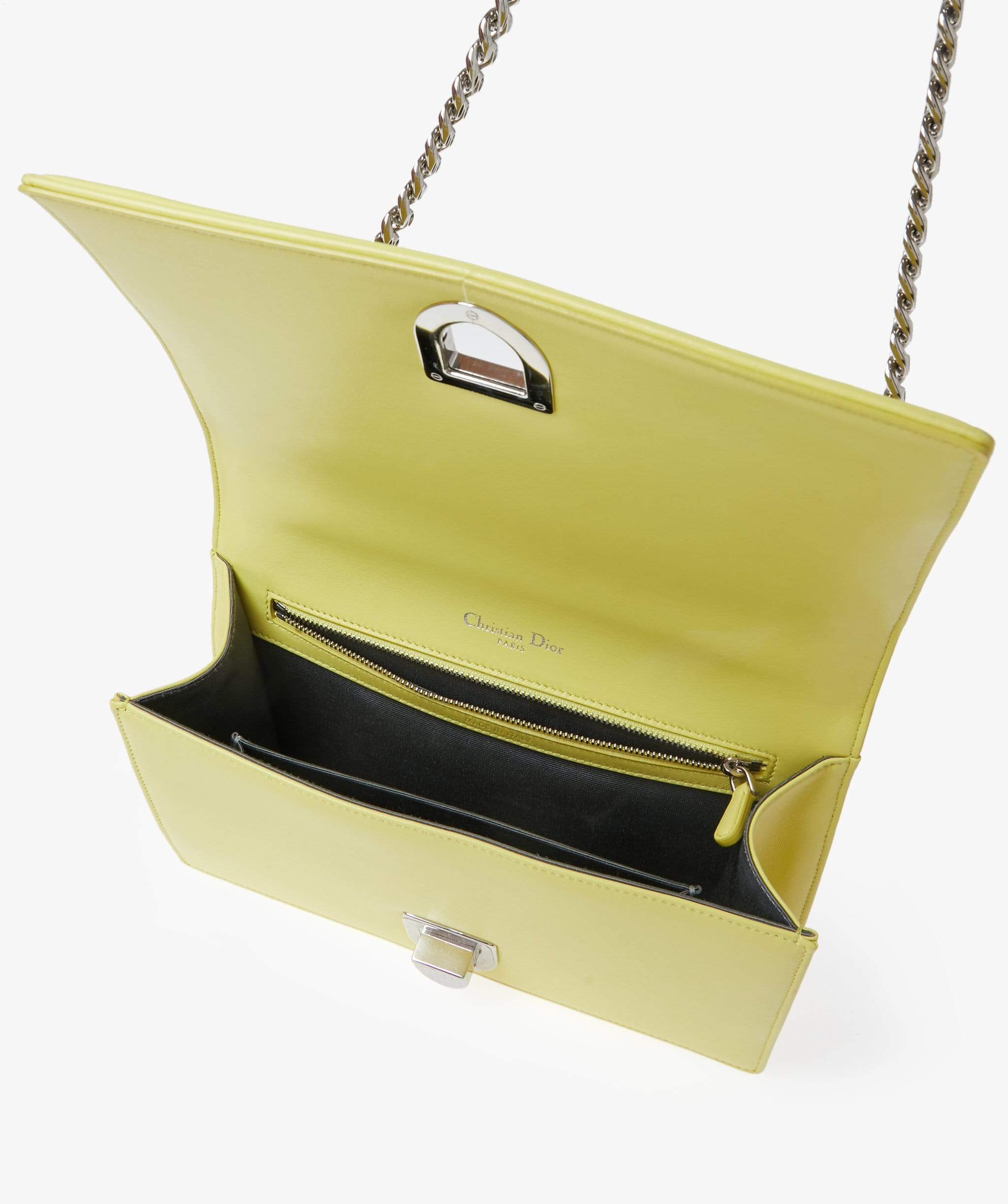 Christian Dior Diorama Yellow smooth calfskin