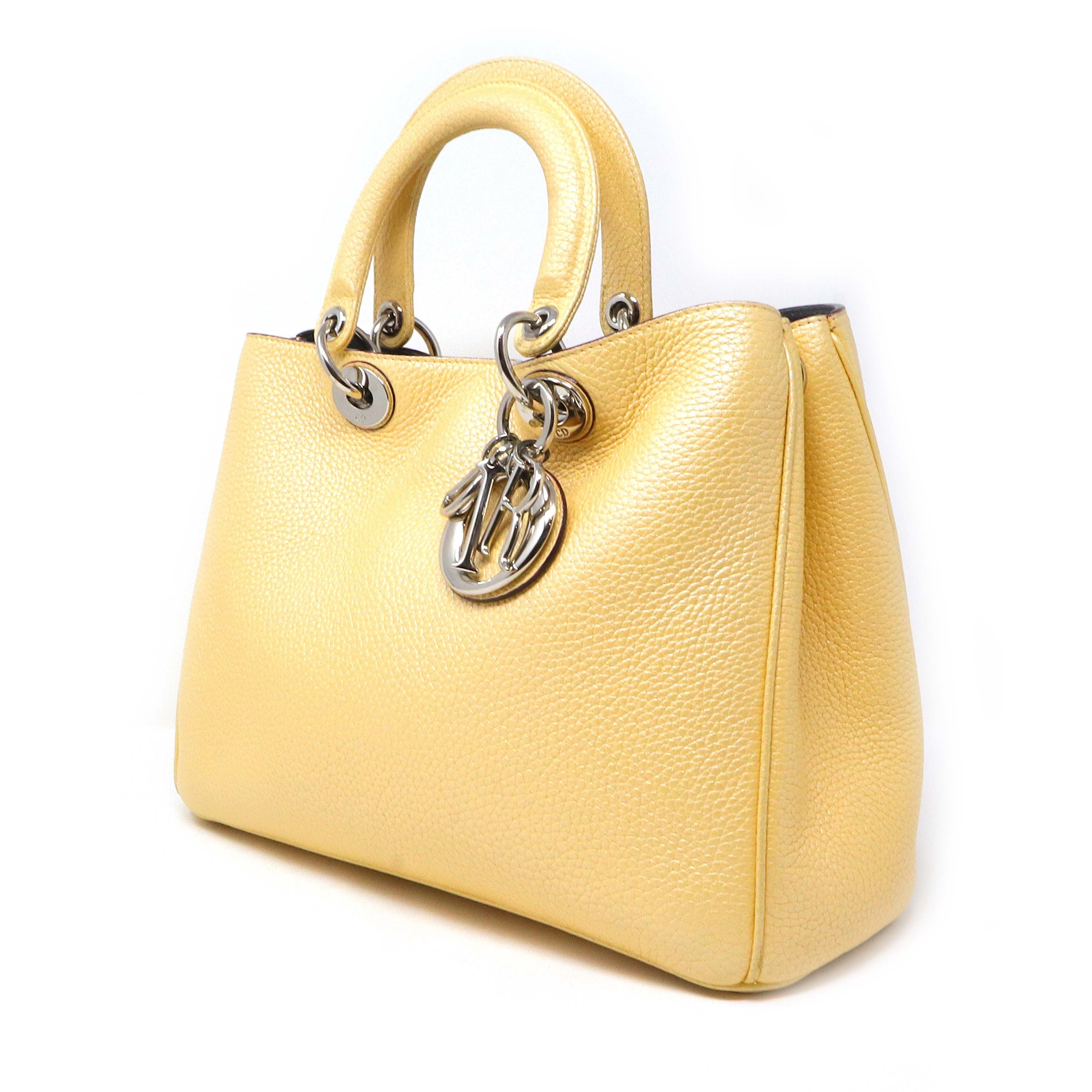 Christian Dior Diorissimo Gold Leather Tote Bag