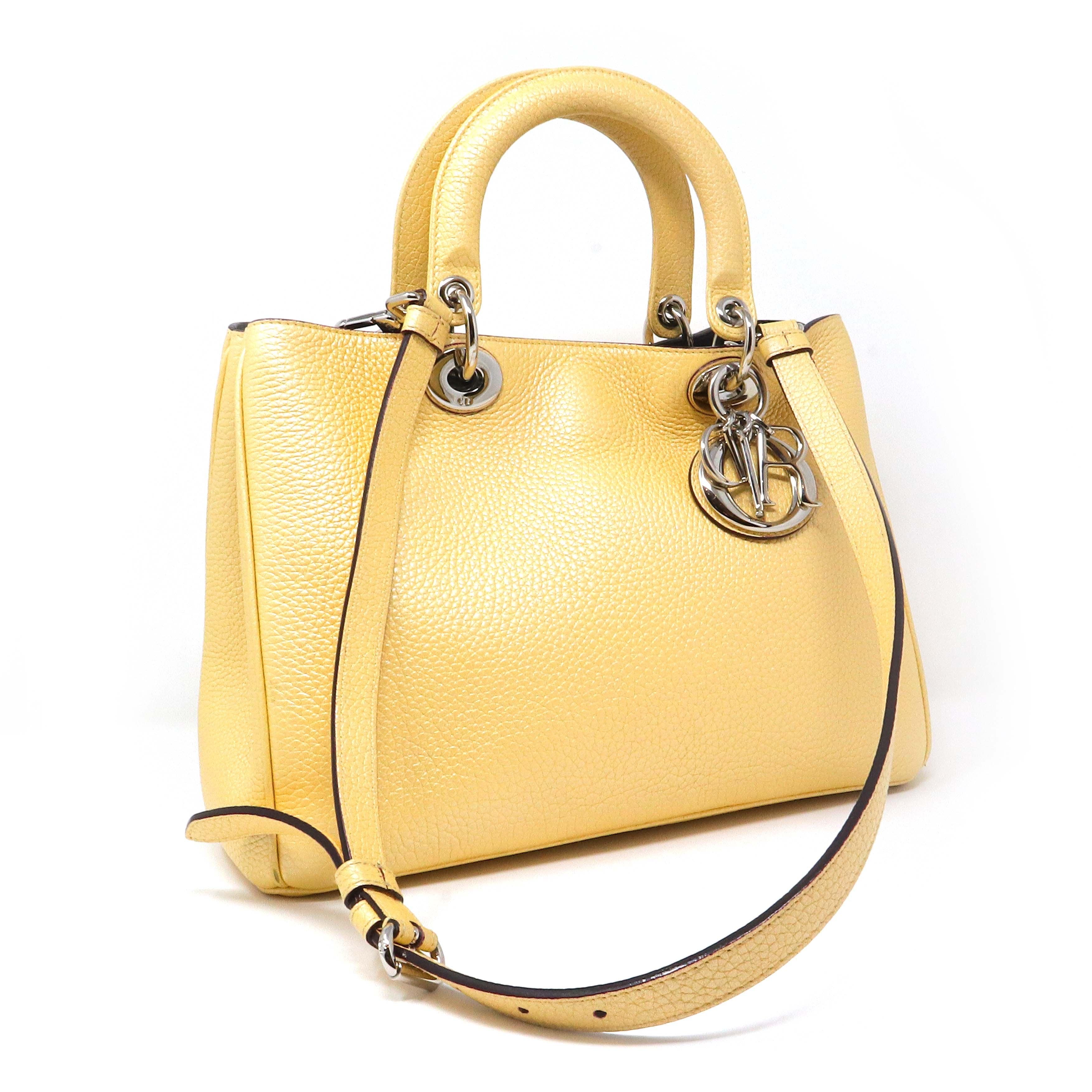 Christian Dior Diorissimo Gold Leather Tote Bag