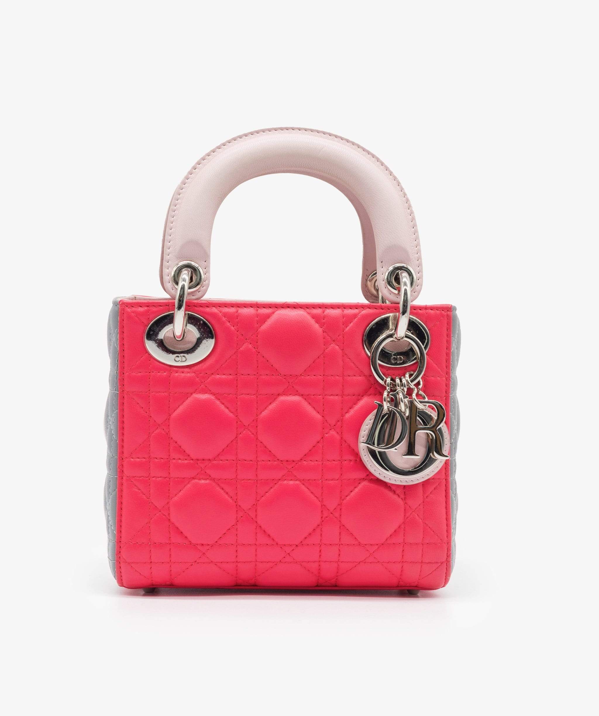 Christian Dior Lady Dior Mini Tri-colour Handbag RJL1238