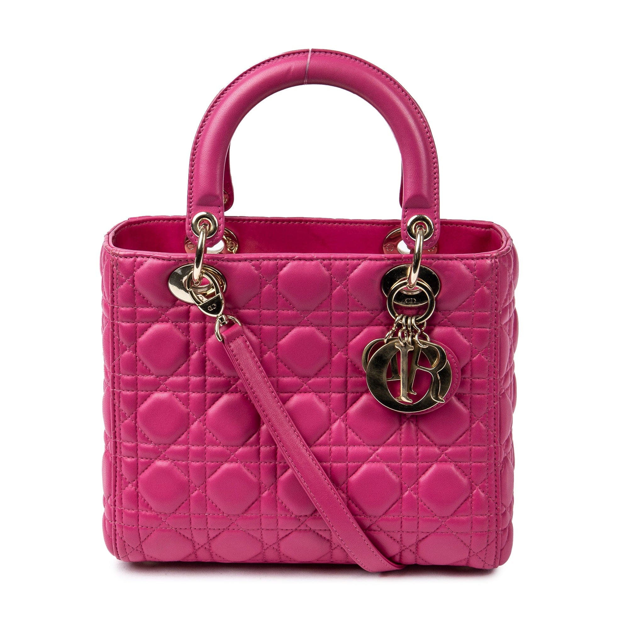 Christian Dior Lady Medium Hot Pink Lady Dior with GHW - AWC2193