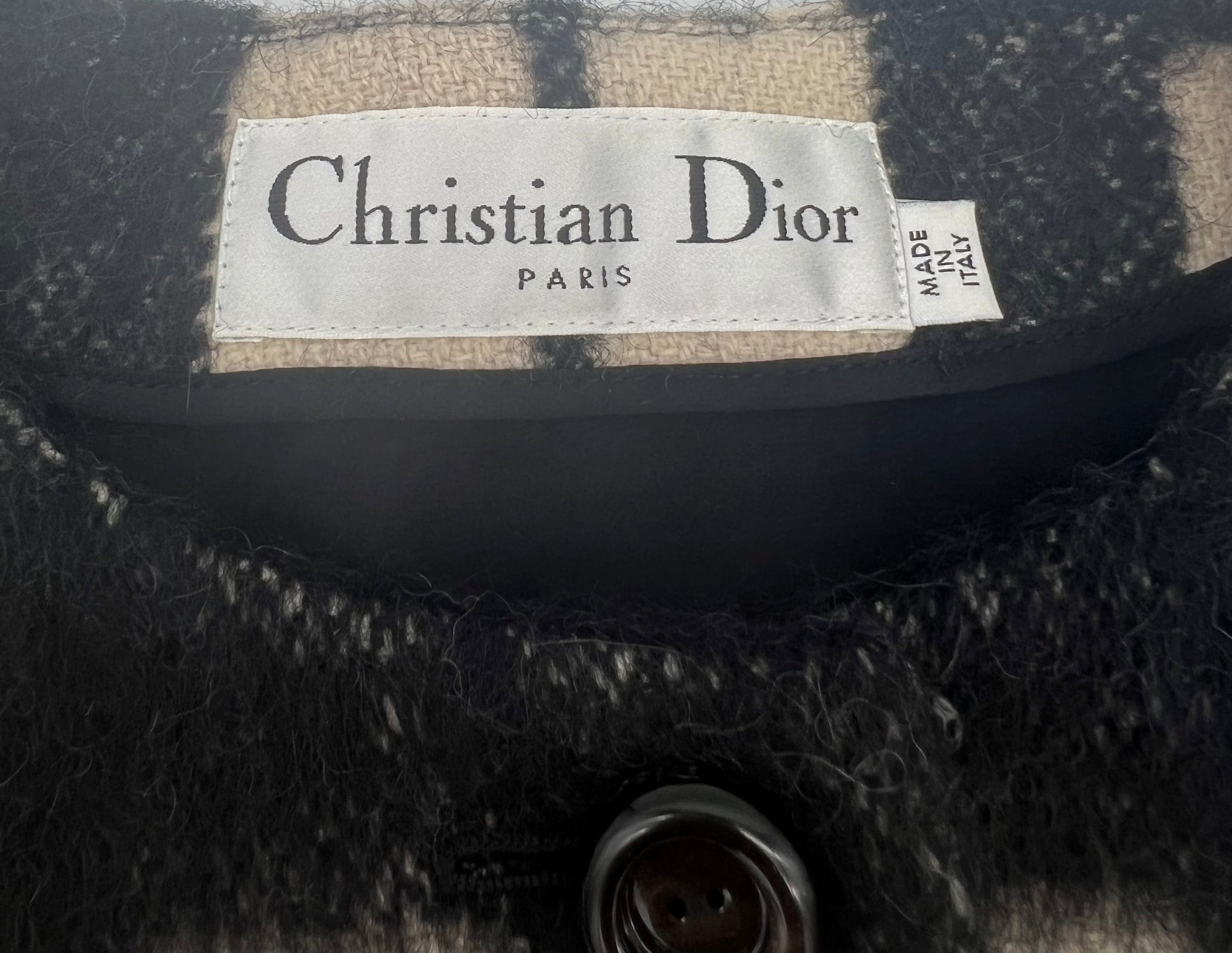 Christian Dior Christian Dior Wool Checkered Jacket UKL1035