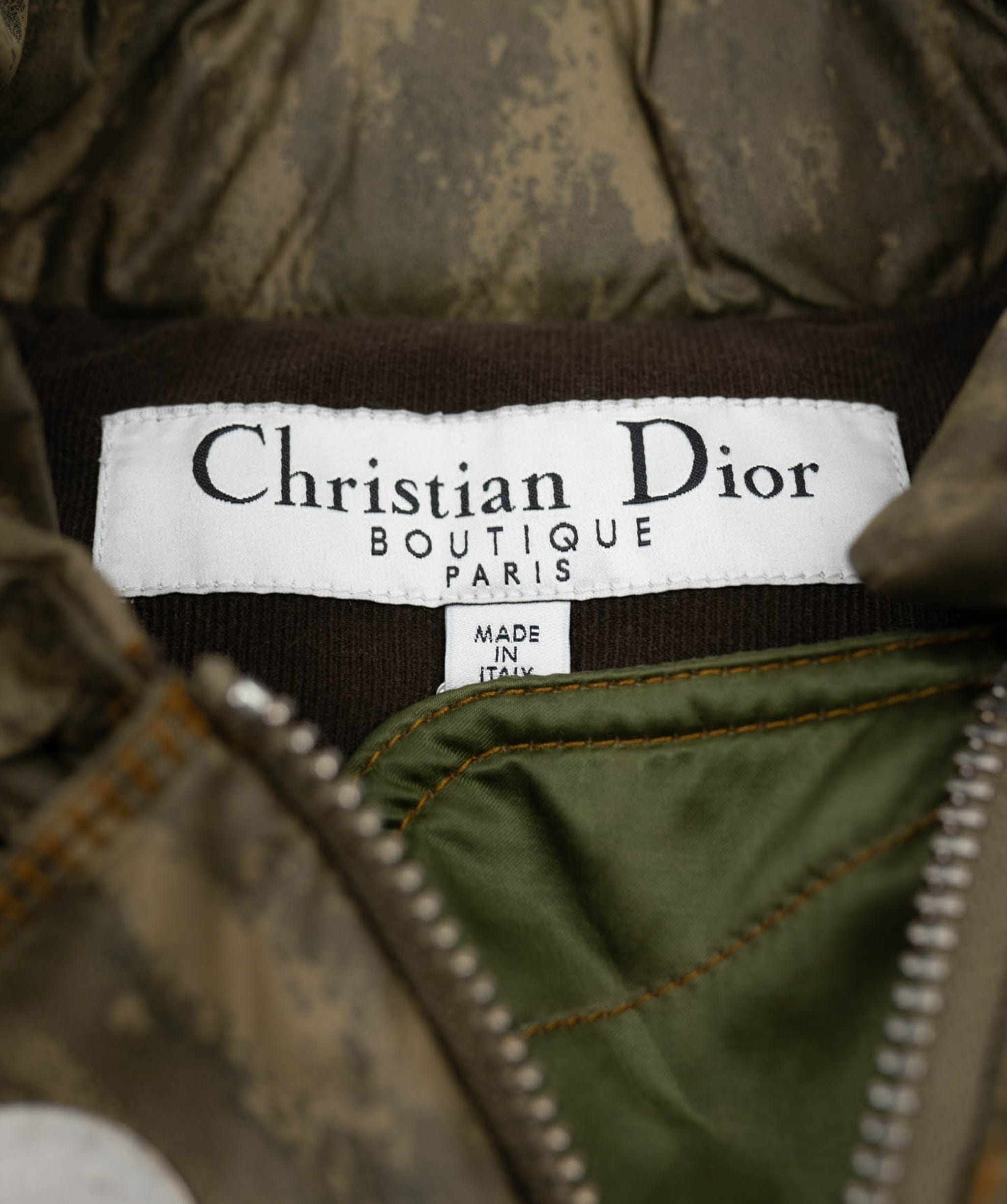 Christian Dior Dior Camouflage Puffer Jacket Green ASL4791