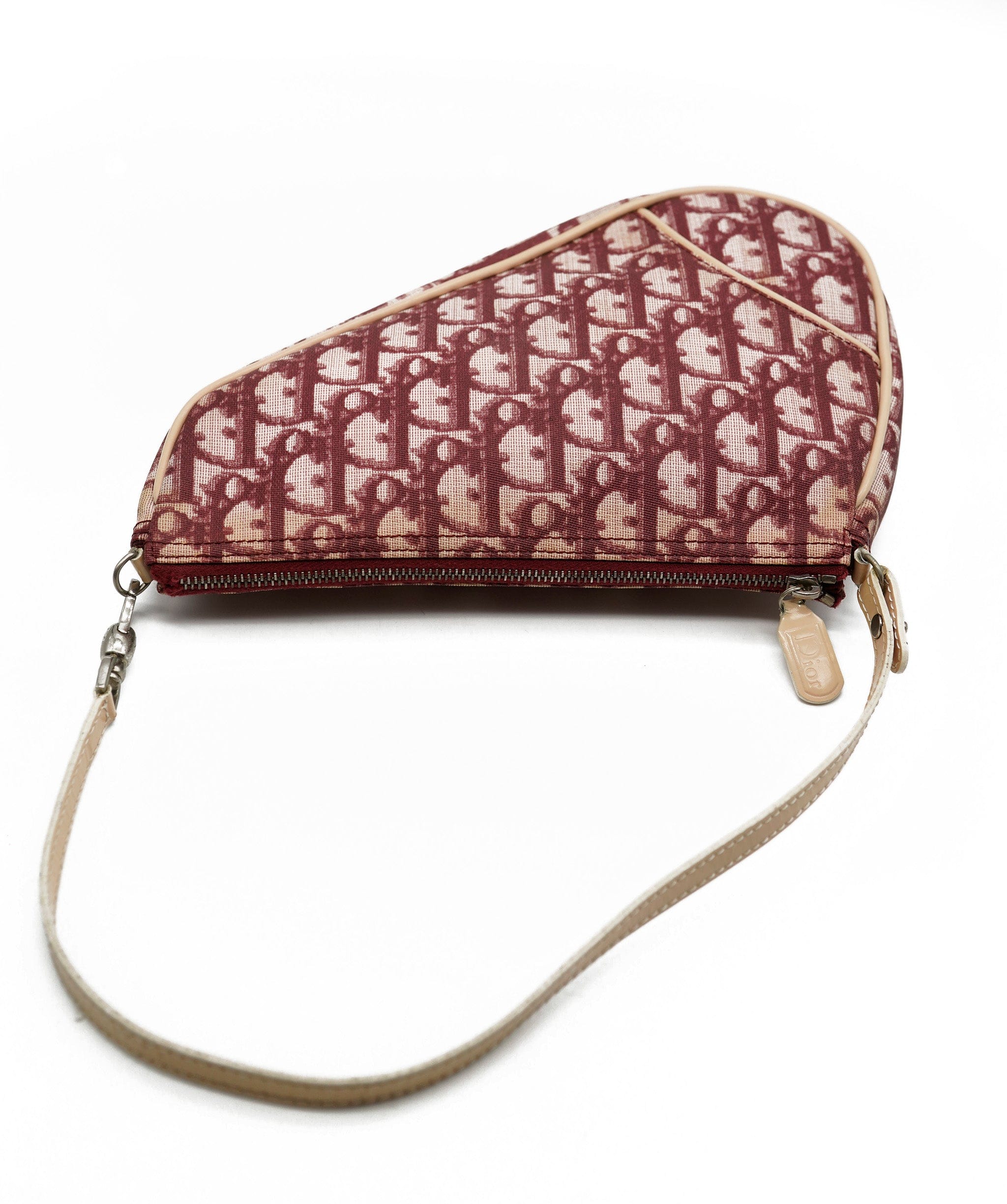 Christian Dior Dior Monogram Mini Saddle Bag Red ASL5777