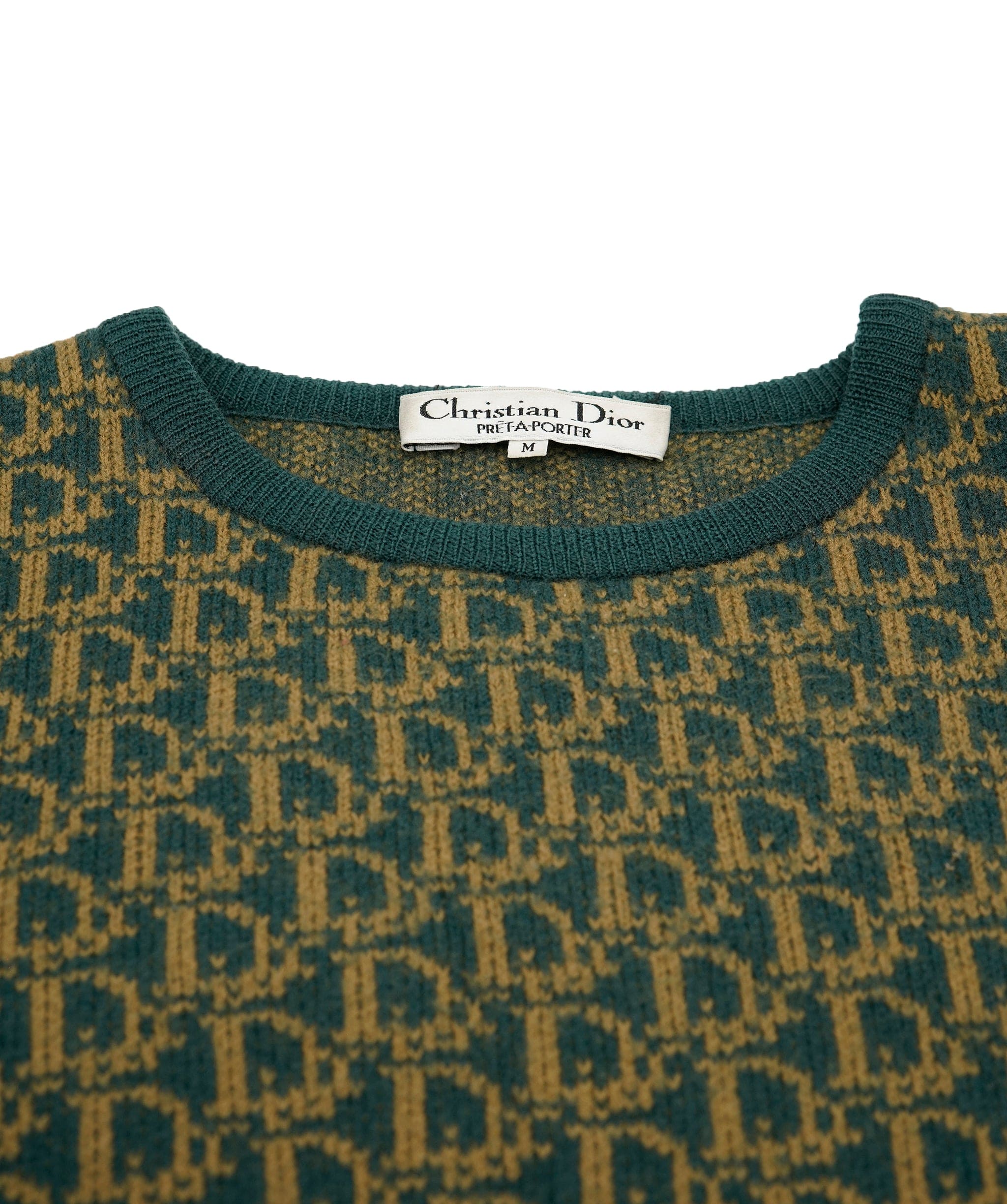 Christian Dior Dior Monogram Sweater Green ASL5780