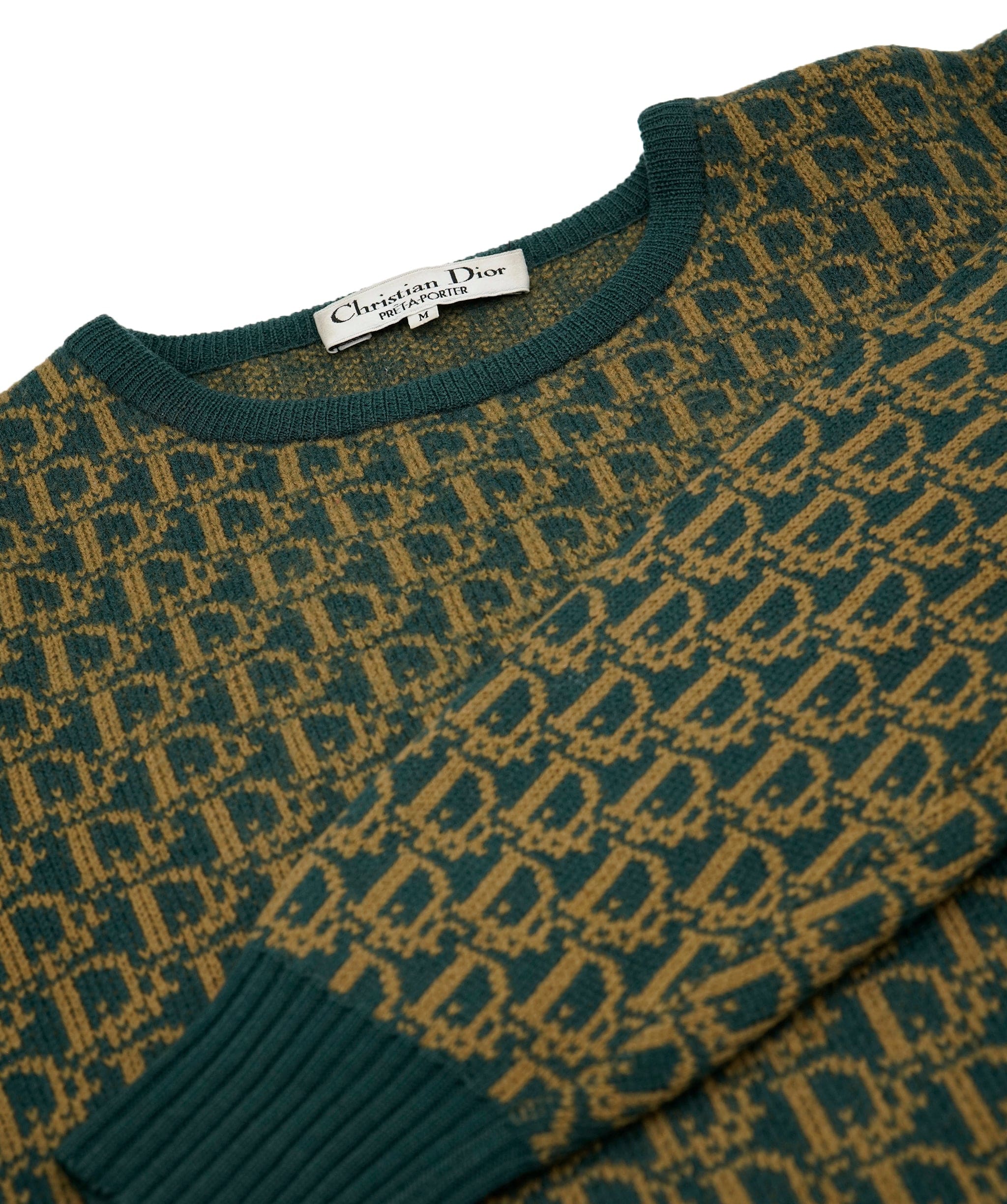 Christian Dior Dior Monogram Sweater Green ASL5780