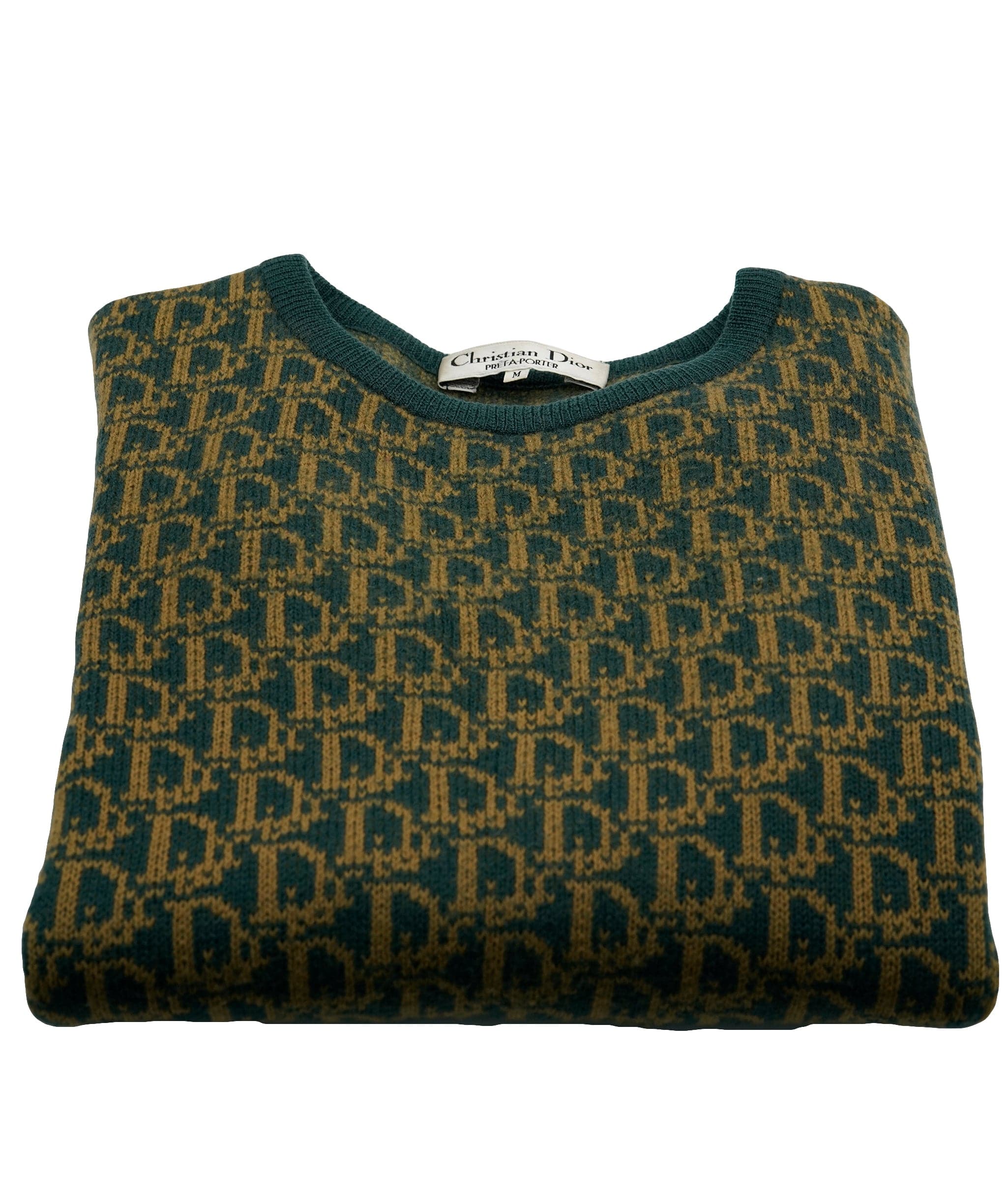 Christian Dior Dior Monogram Sweater Green ASL5780