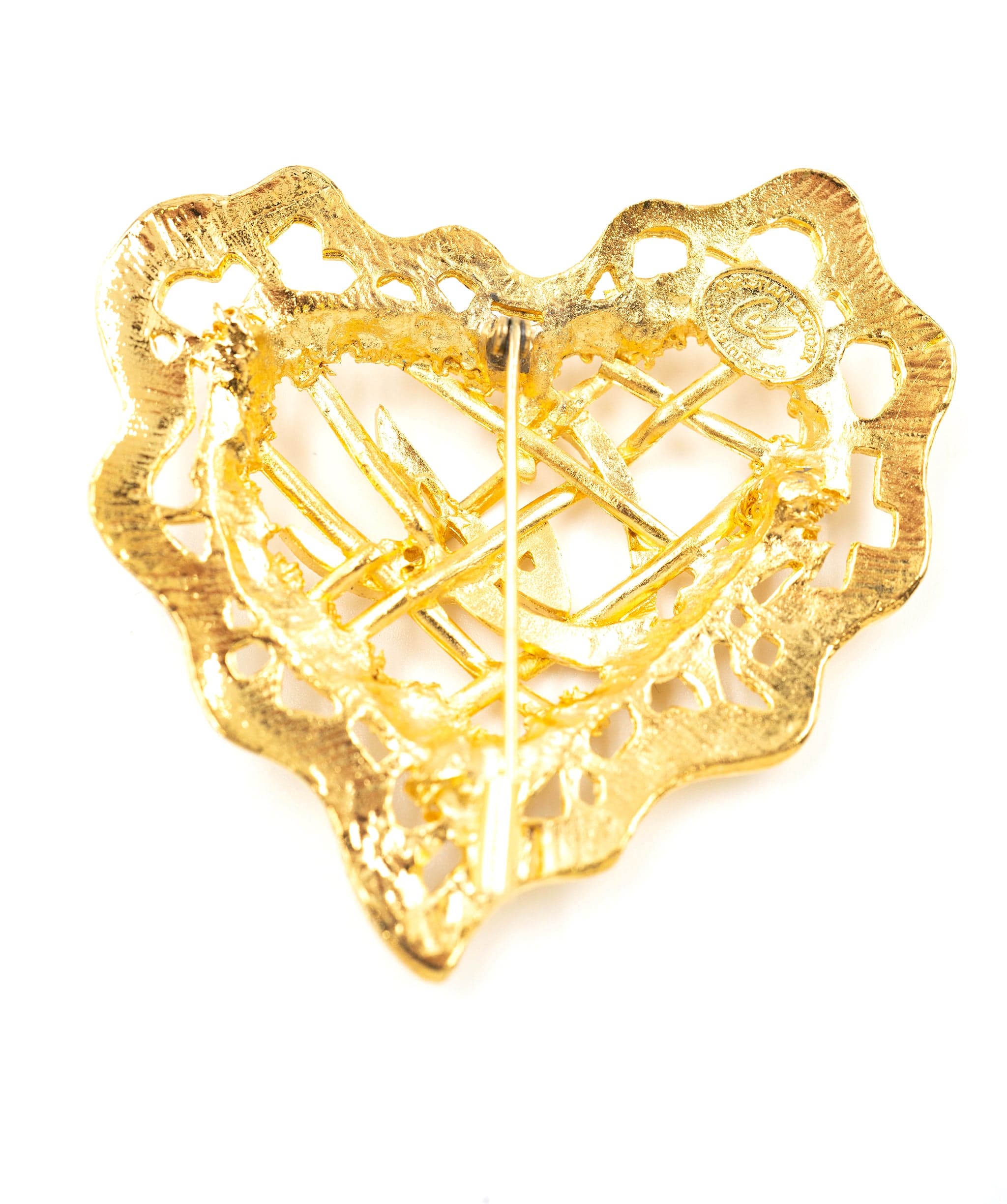 Christian Lacroix C Lacroix cut out heart brooch, with box - AEC1013