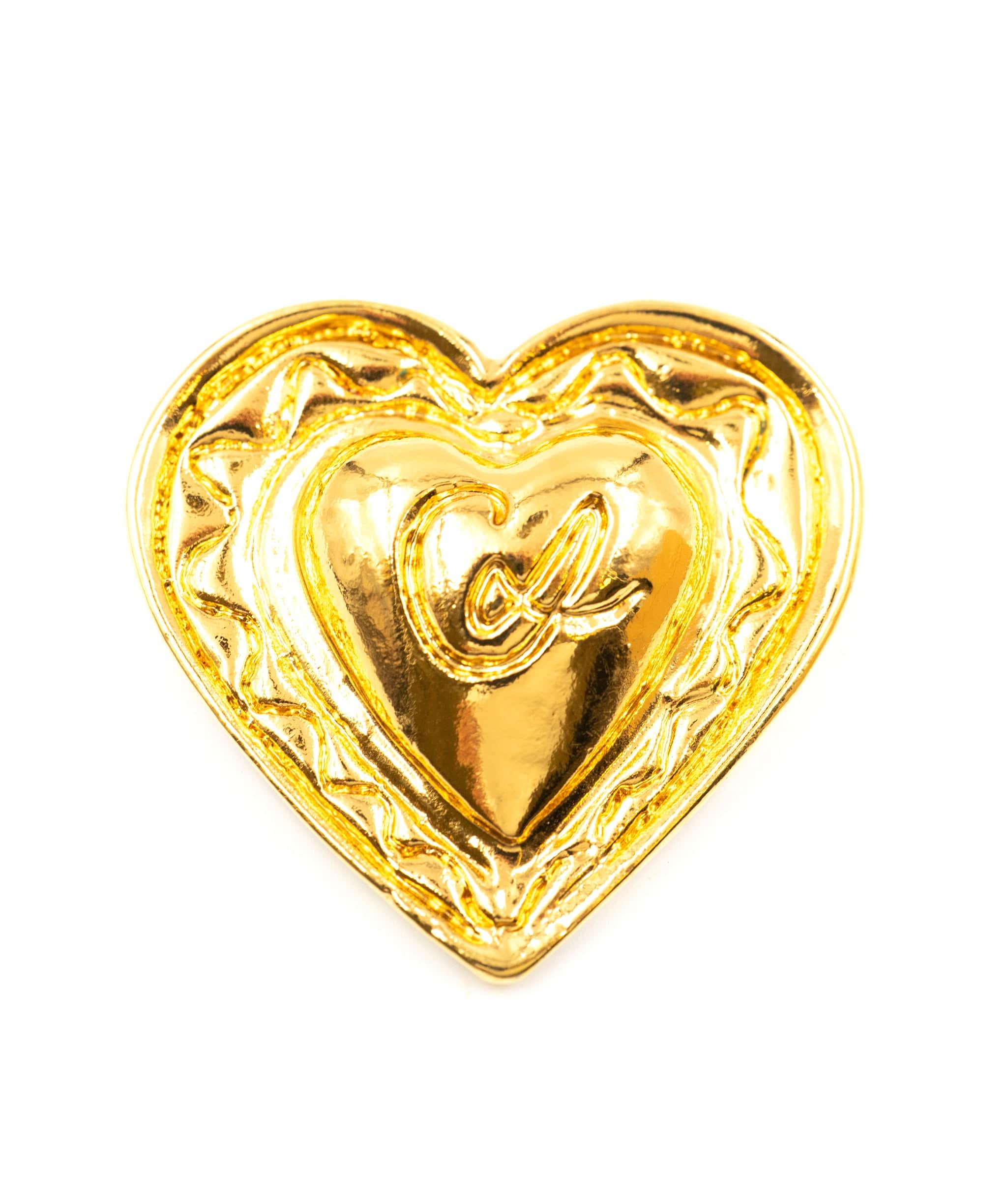 Christian Lacroix C Lacroix puffed heart brooch, with box - AEC1014