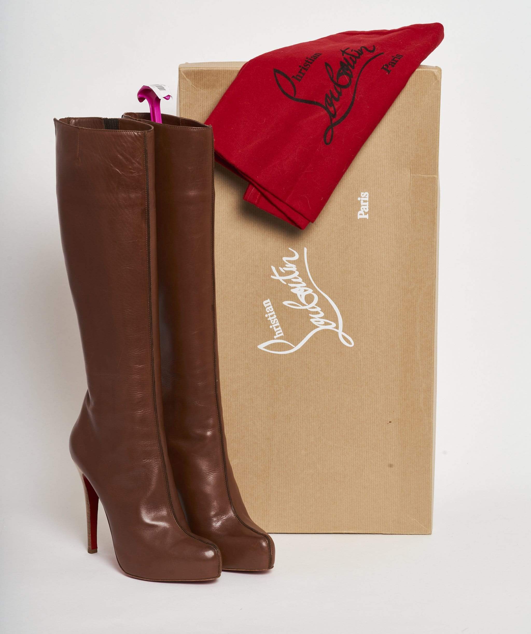 Christian Louboutin Christian Louboutin Brown Leather Boots