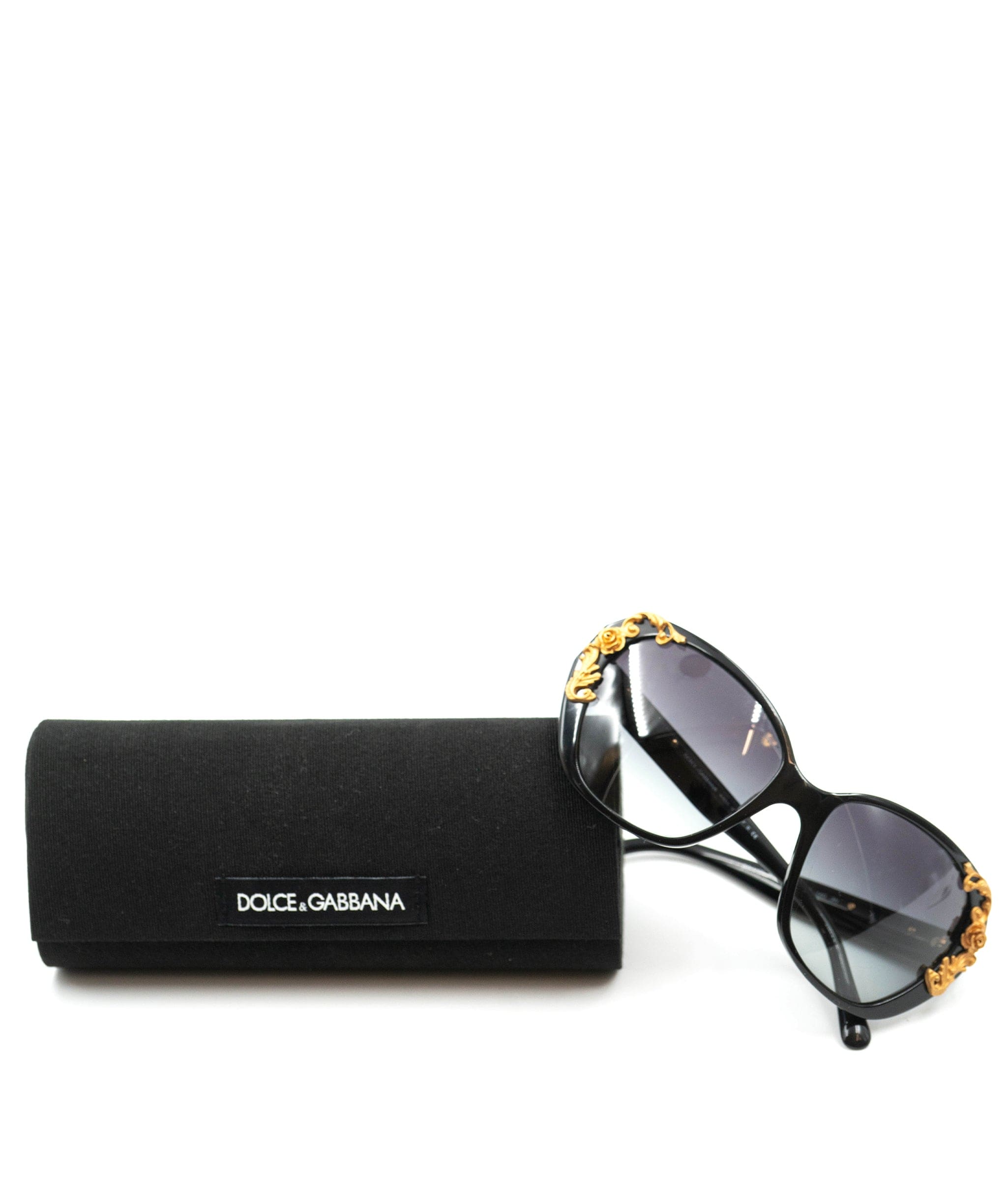 Dolce & Gabbana D&G black and gold sunglasses, full set AEL1053