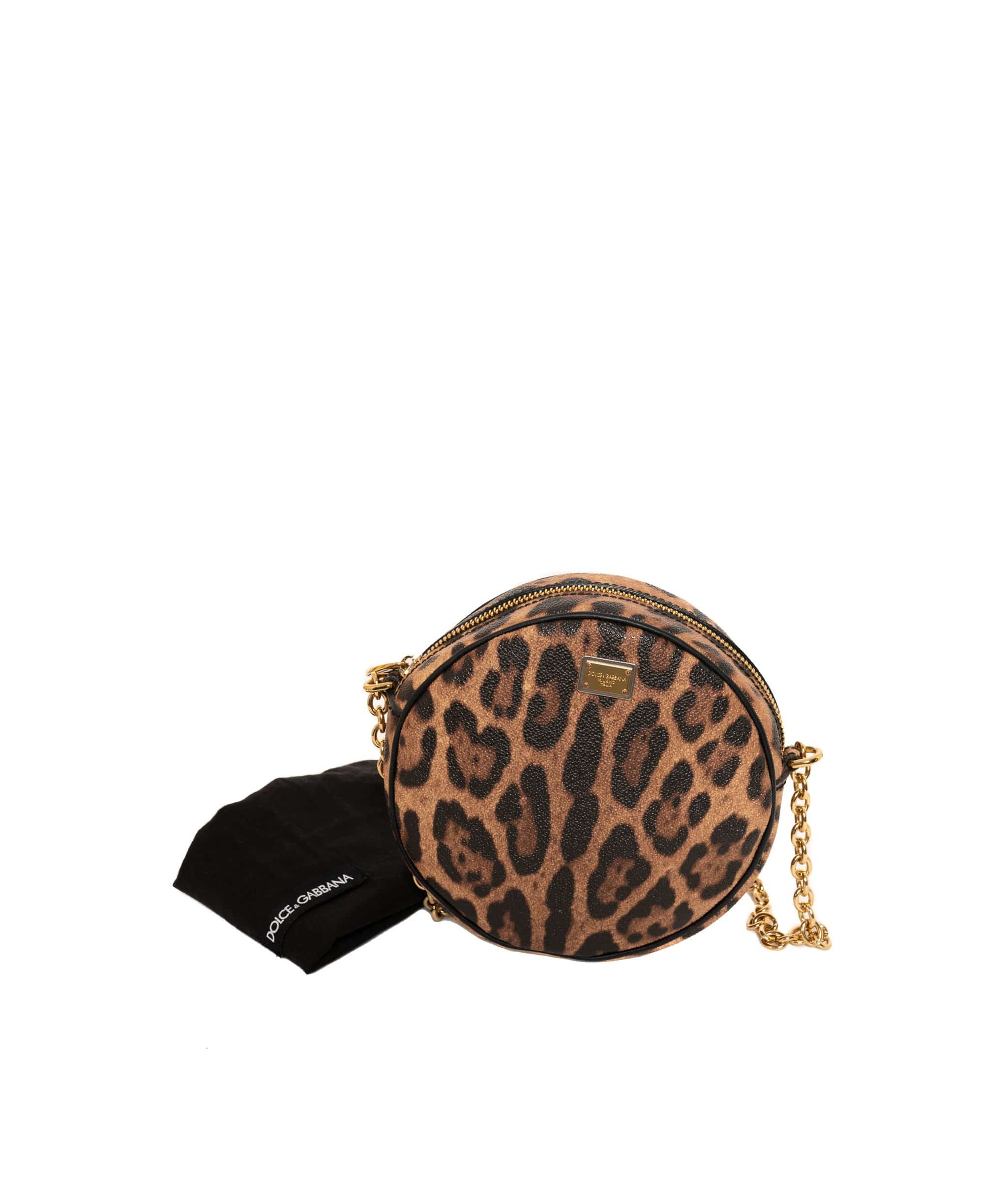 Dolce & Gabbana Dolce & Gabbana Leopard Print Round Cross body bag - AWL1221