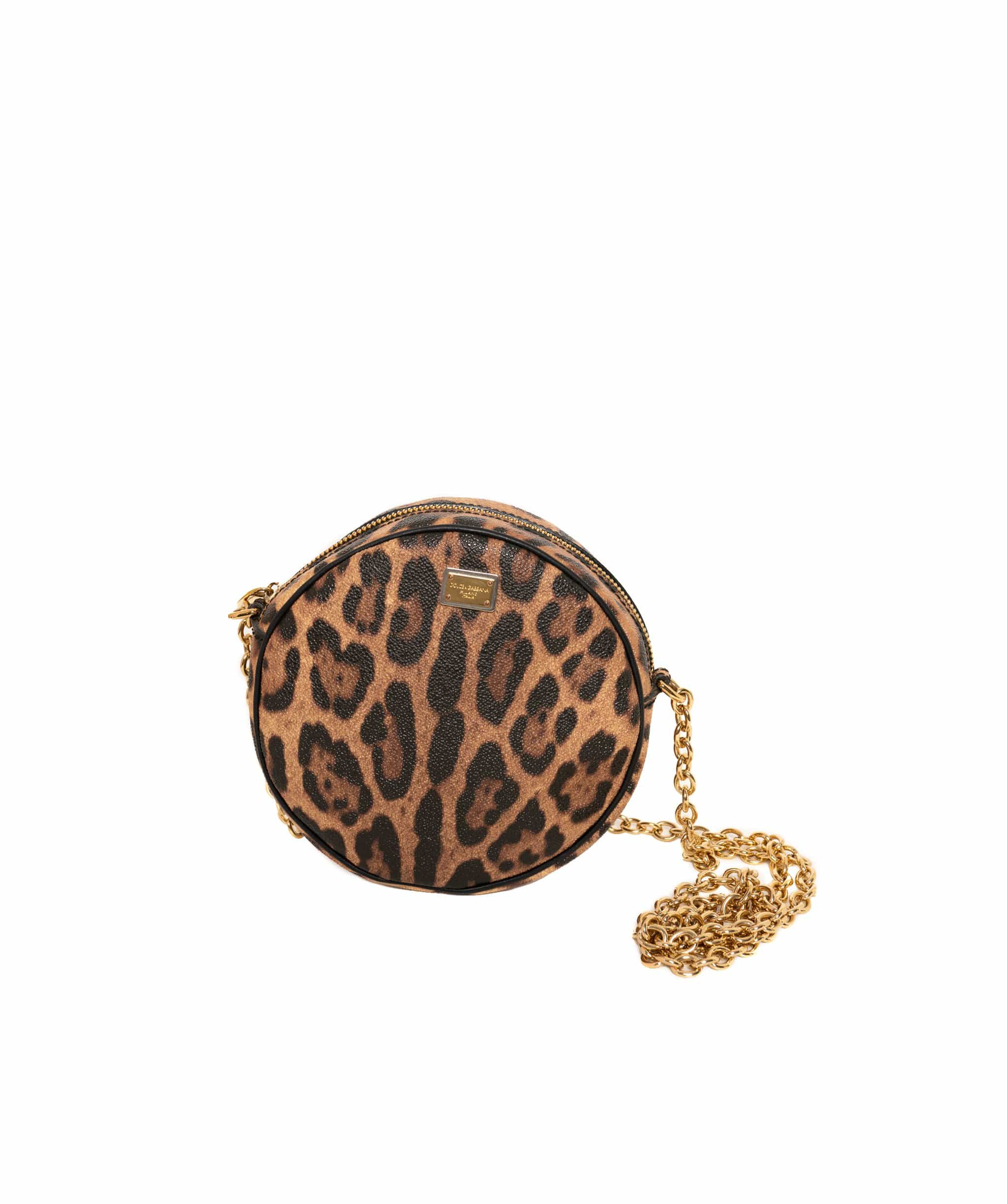 Dolce & Gabbana Dolce & Gabbana Leopard Print Round Cross body bag - AWL1221