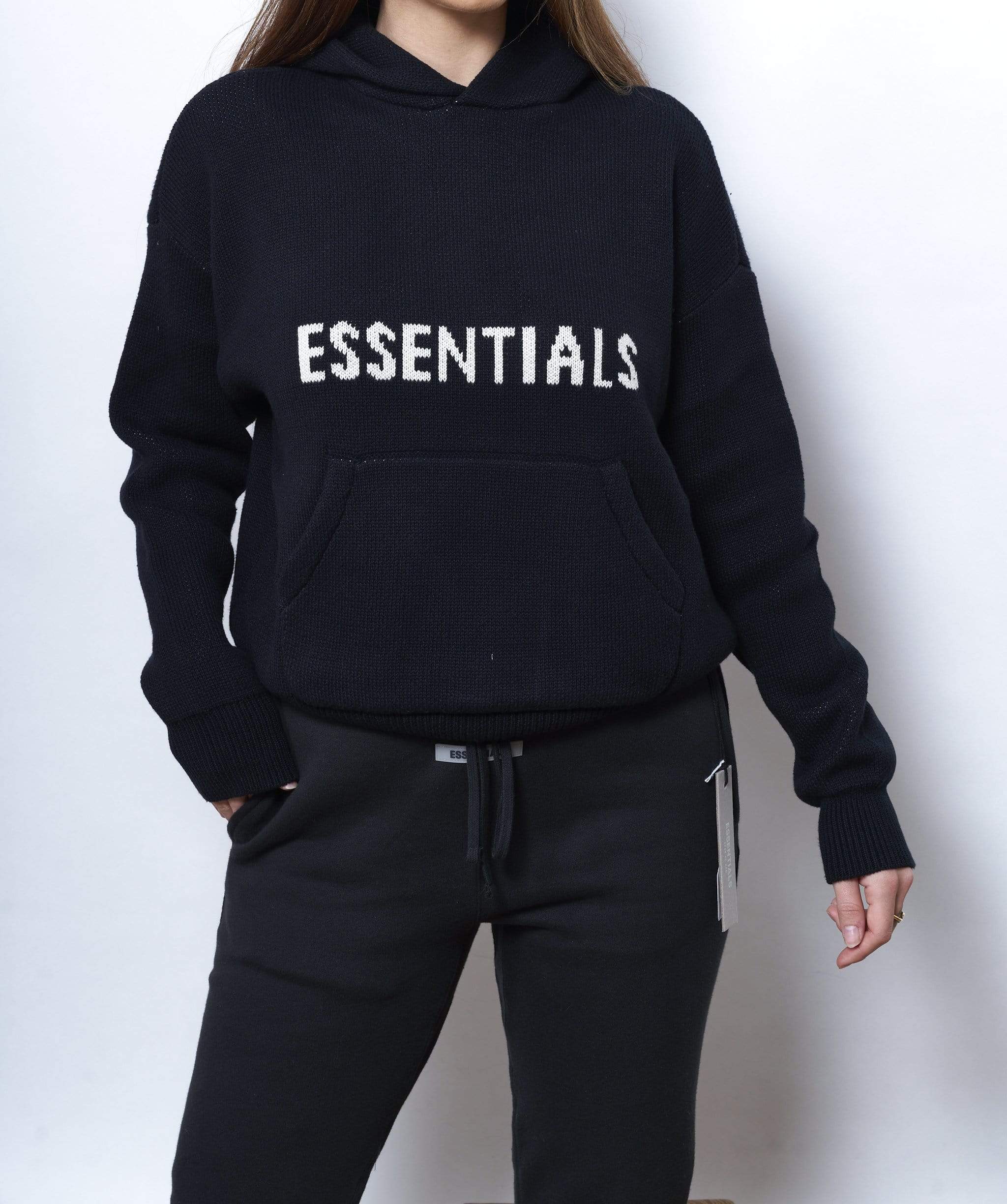 Fear Of God Essentials Fear Of God Essentials Knit Black Hoodie Size XXS