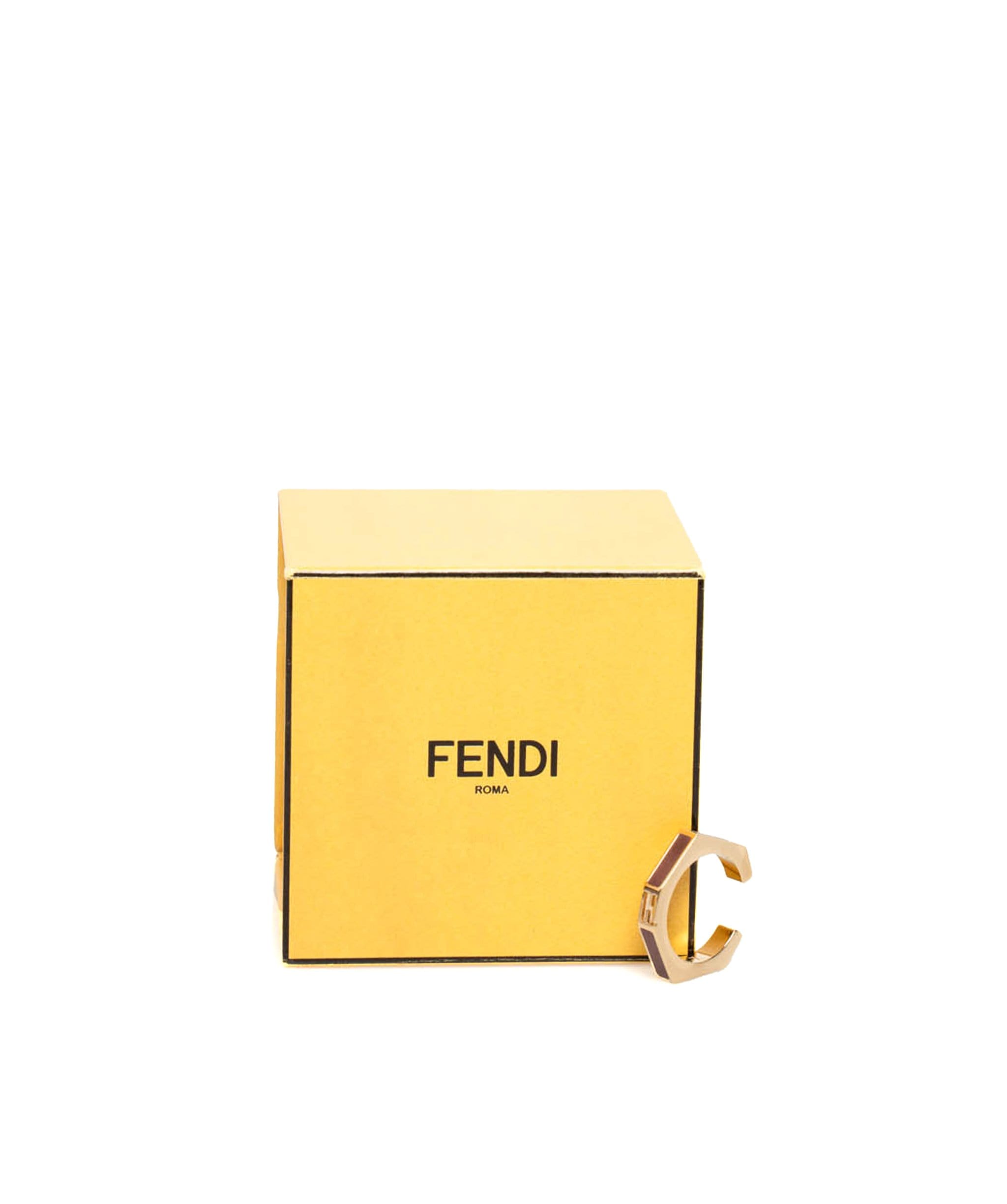 Fendi Fendi FF Purple/Gold Ring L - AGL1379